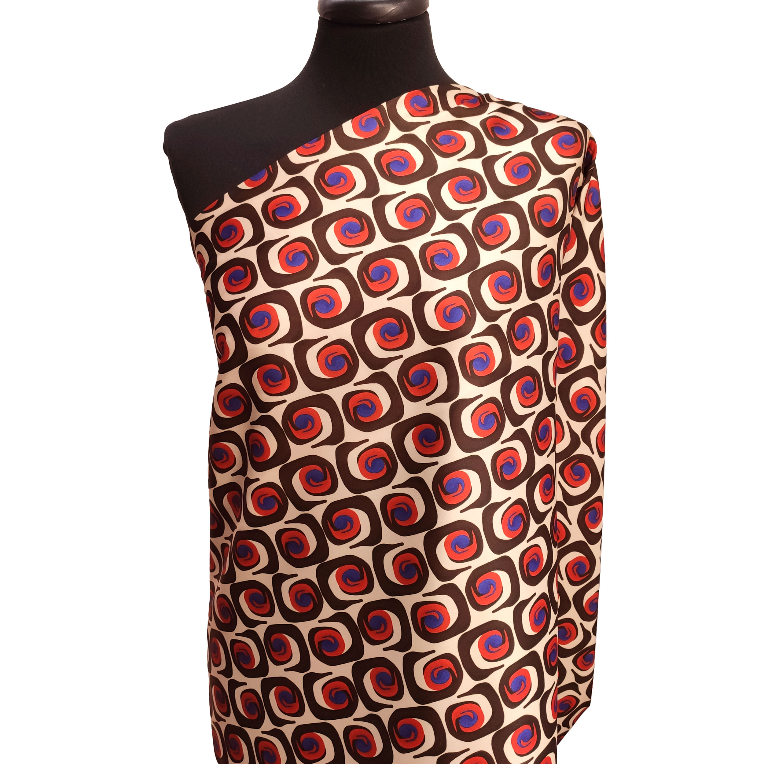 Conjunto de satén elástico Fashion Abstract Patterns Naranja