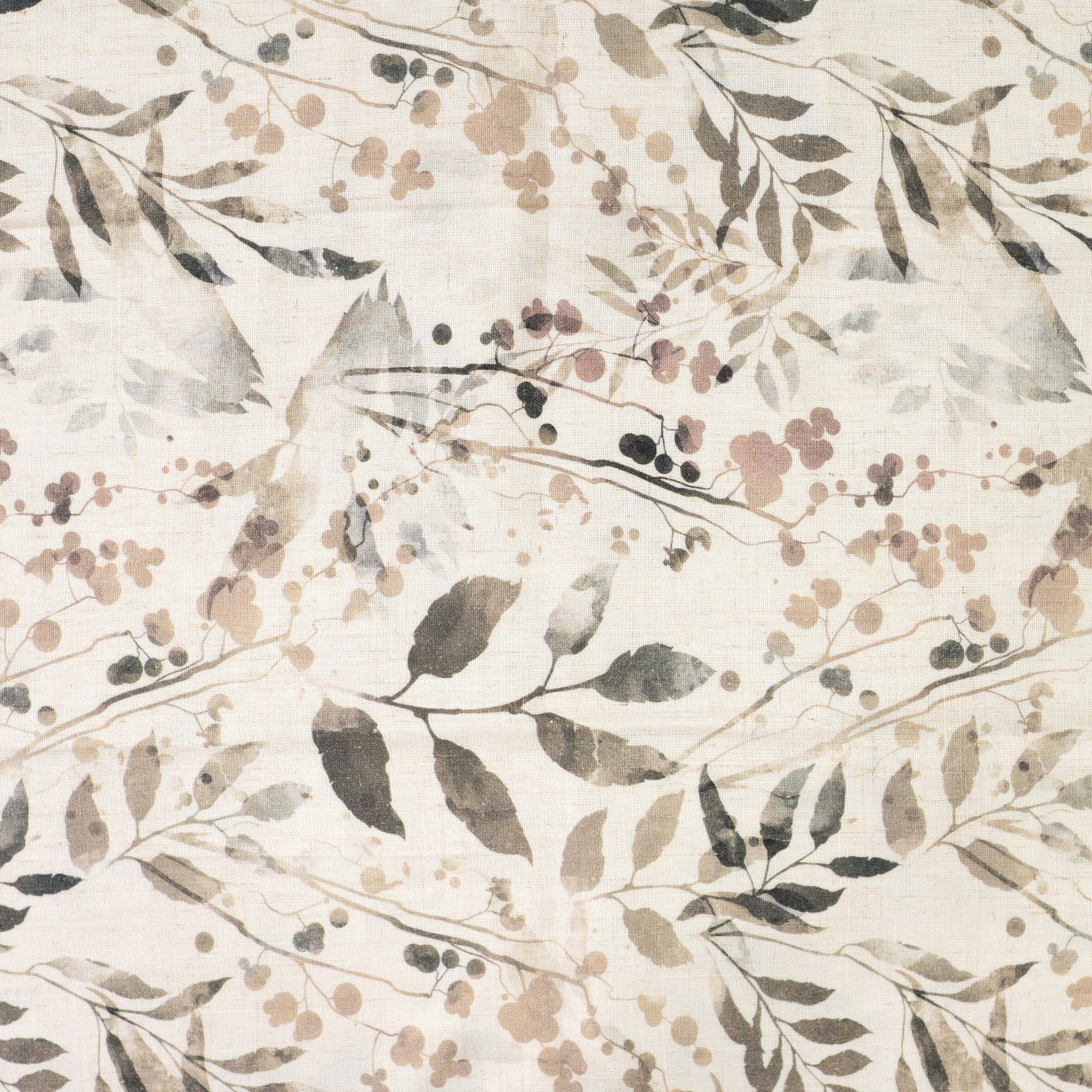 Natural Foliage Fantasy Viscose Linen Image