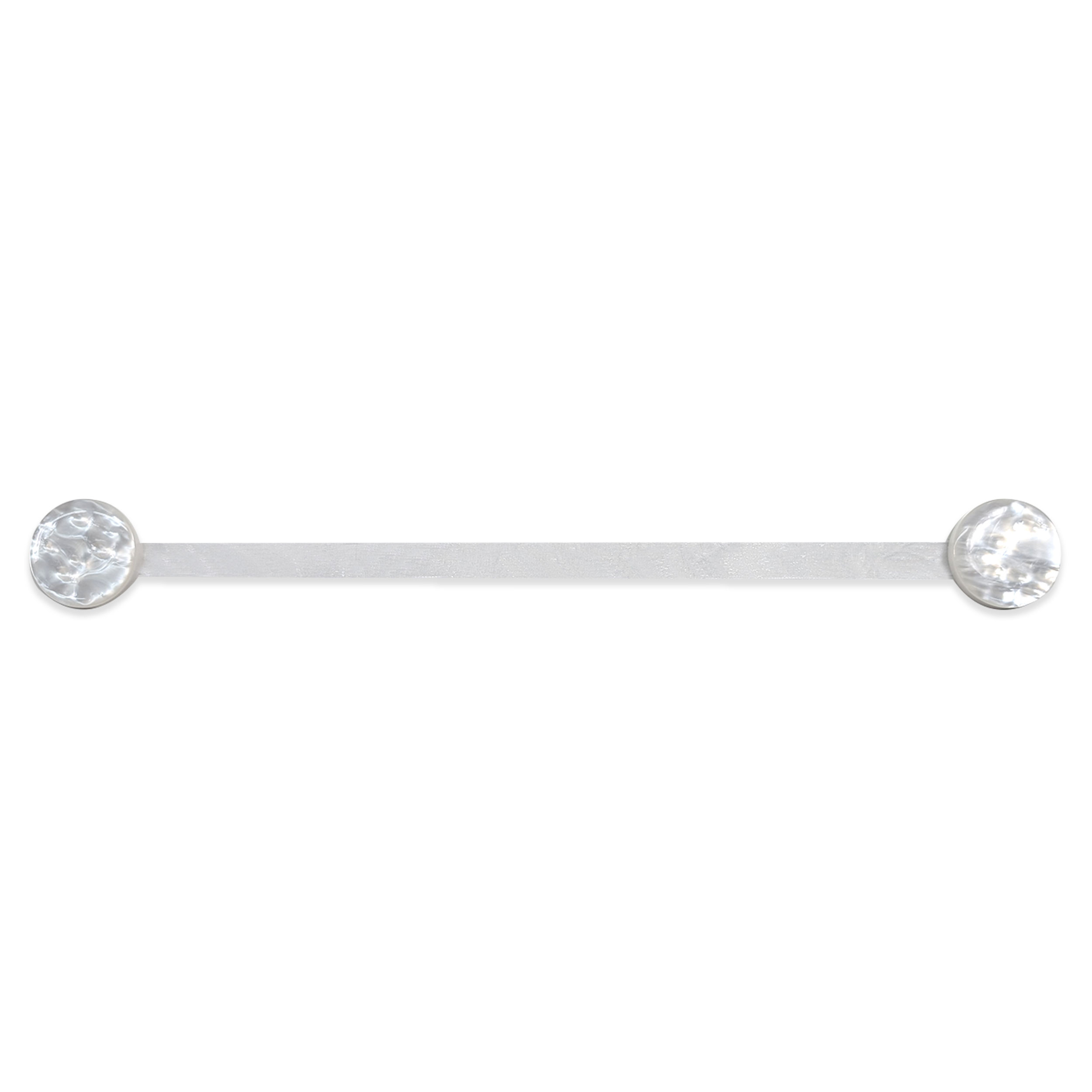 Button Curtain Magnet - White Image