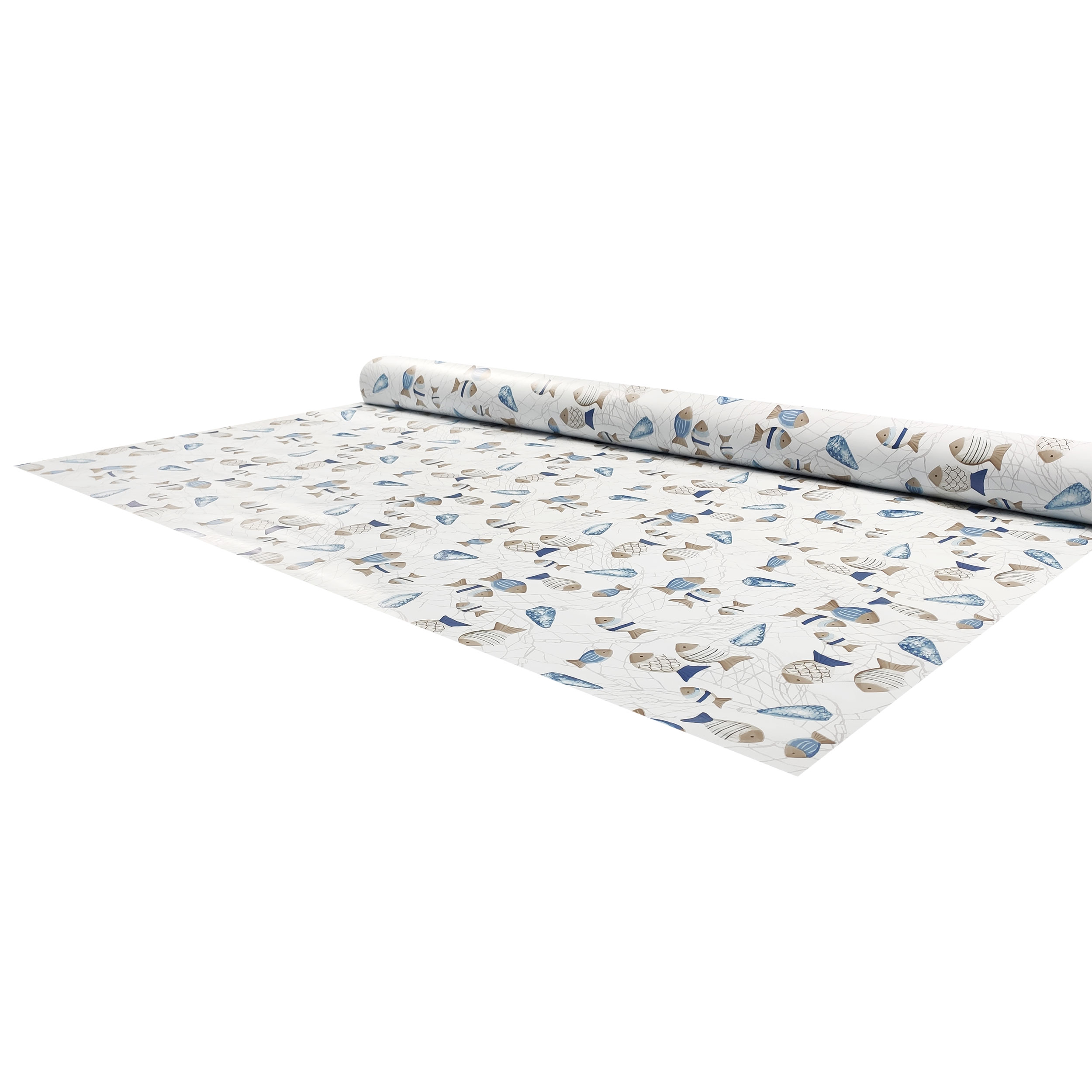 Tissu pour nappe plastifiée Poisson