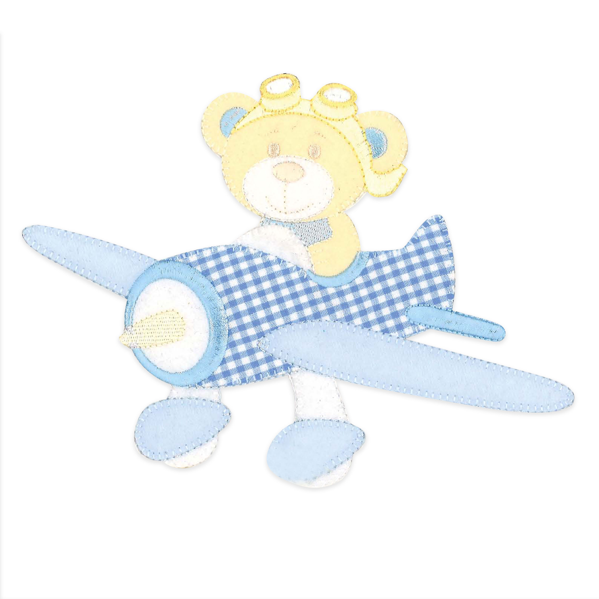 Applying Teddy Bear on Aeroplane Image
