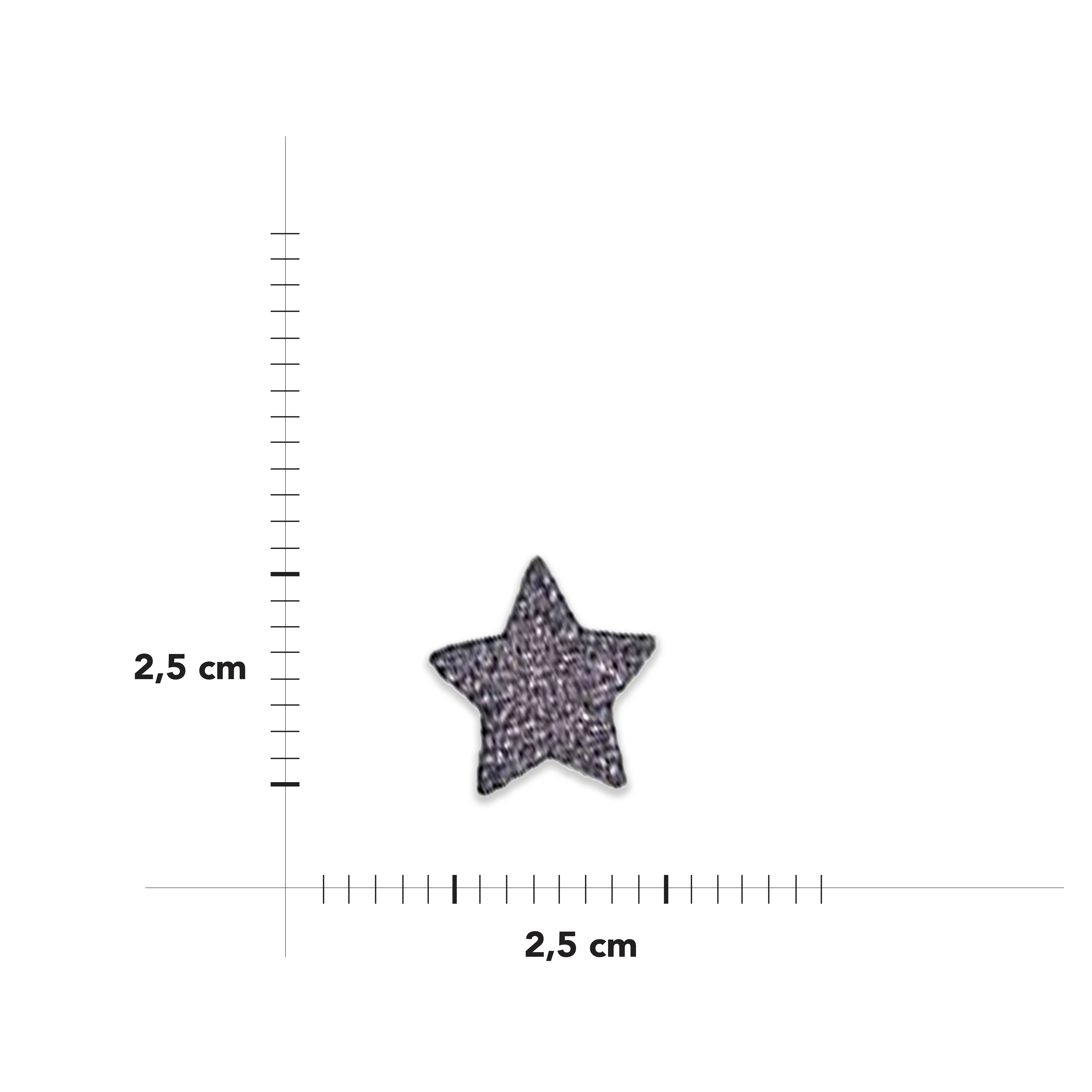 Thermoadhesive application Star Glitter Image