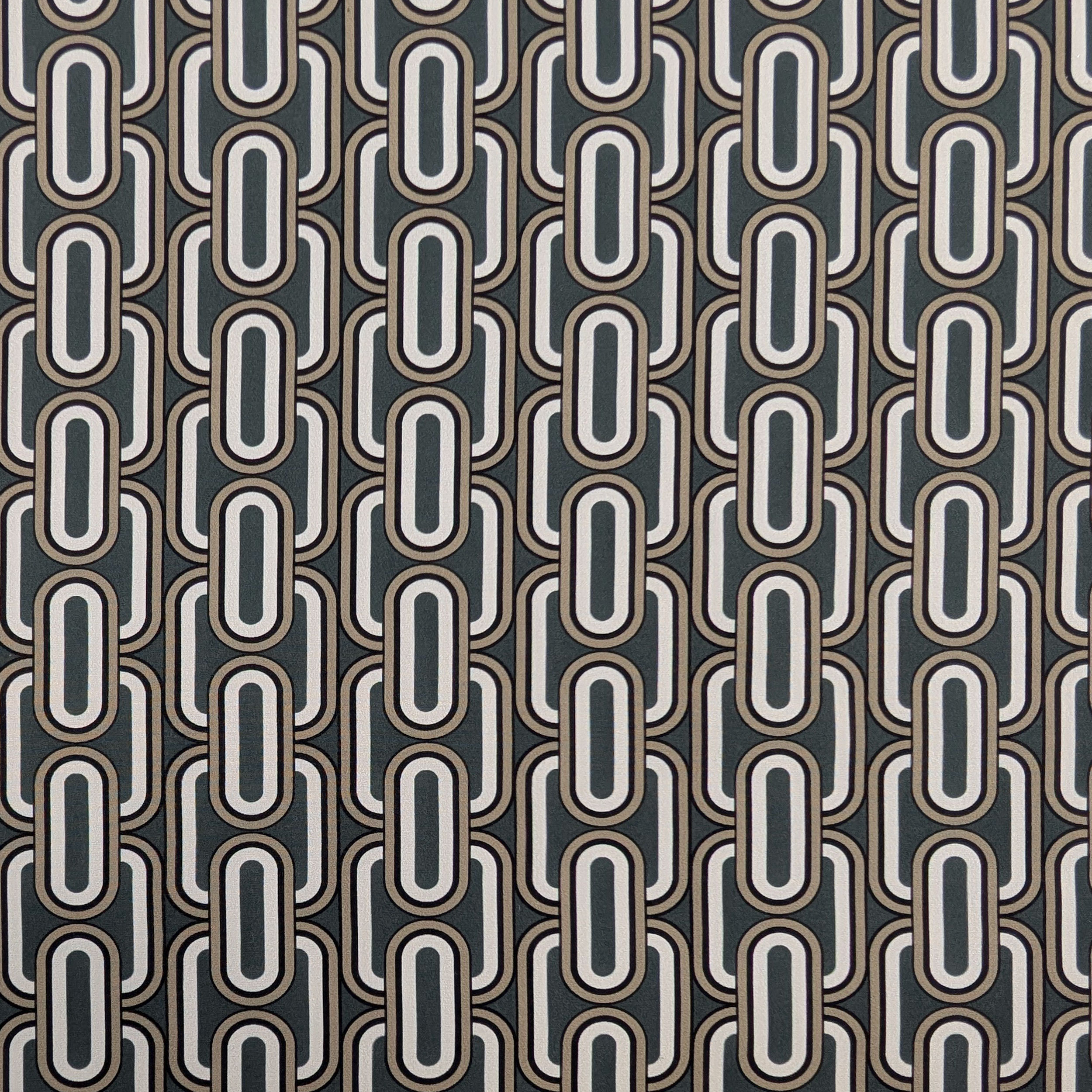 Cutout Comfort Geometric Pattern Lead Grey 70x145 cm Image
