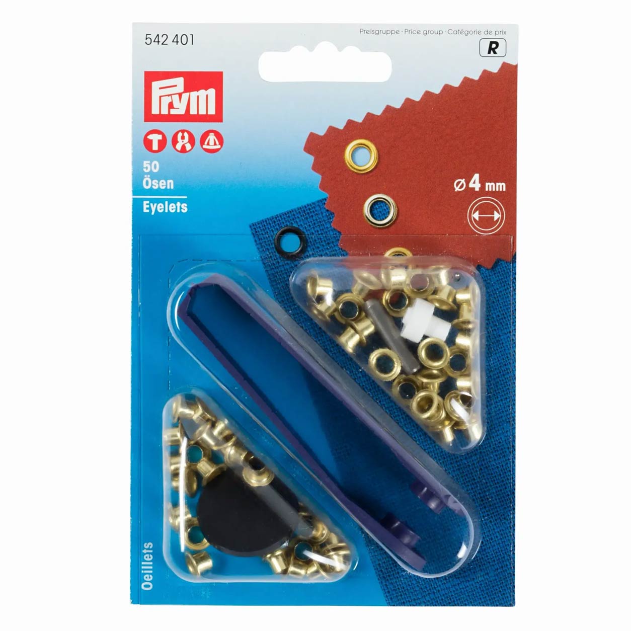 Prym-Ösen Gold 4 mm