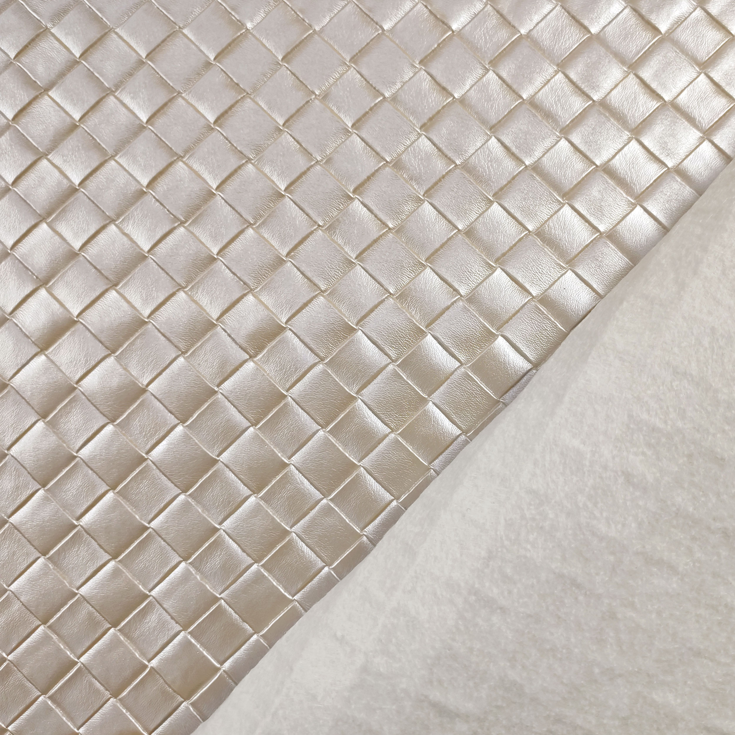 Basket Weave Upholstery Faux Leather Image