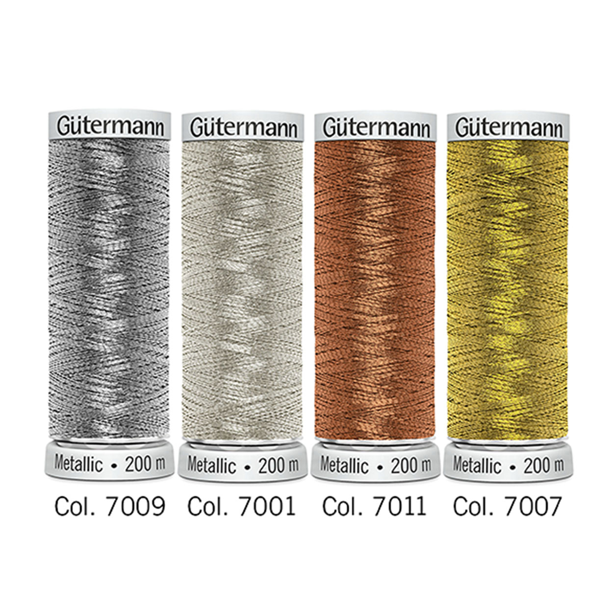 Gutermann Hilo Efecto Metálico 4 Bobinas