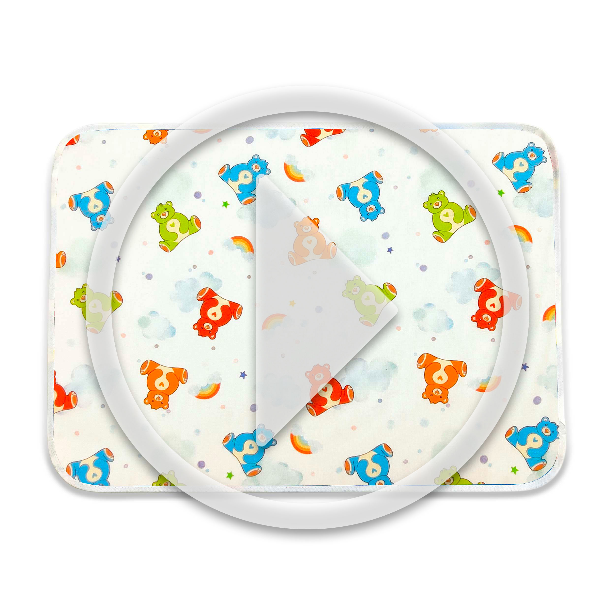 Set de table Oursons et arcs-en-ciel Image
