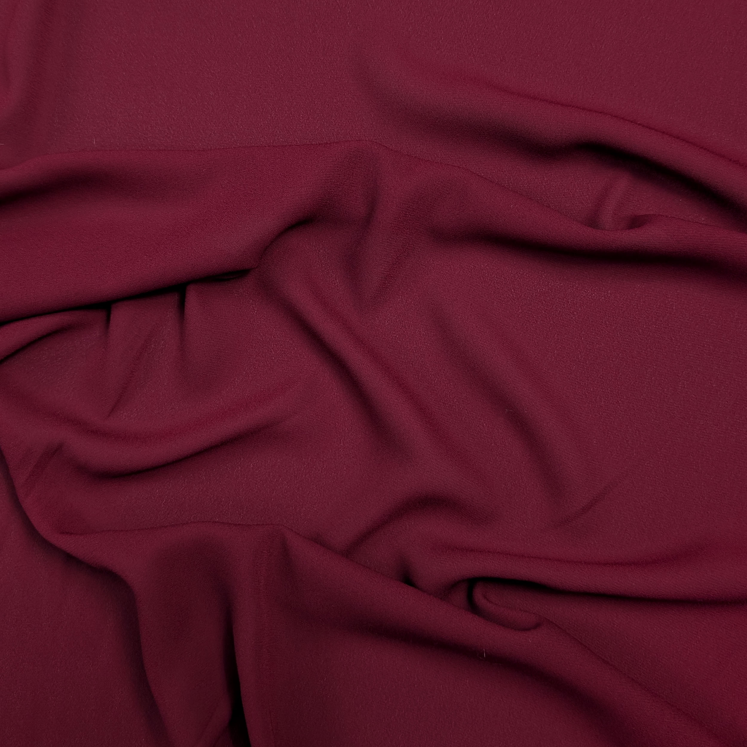 Georgette Solid Colour Bordeaux Image