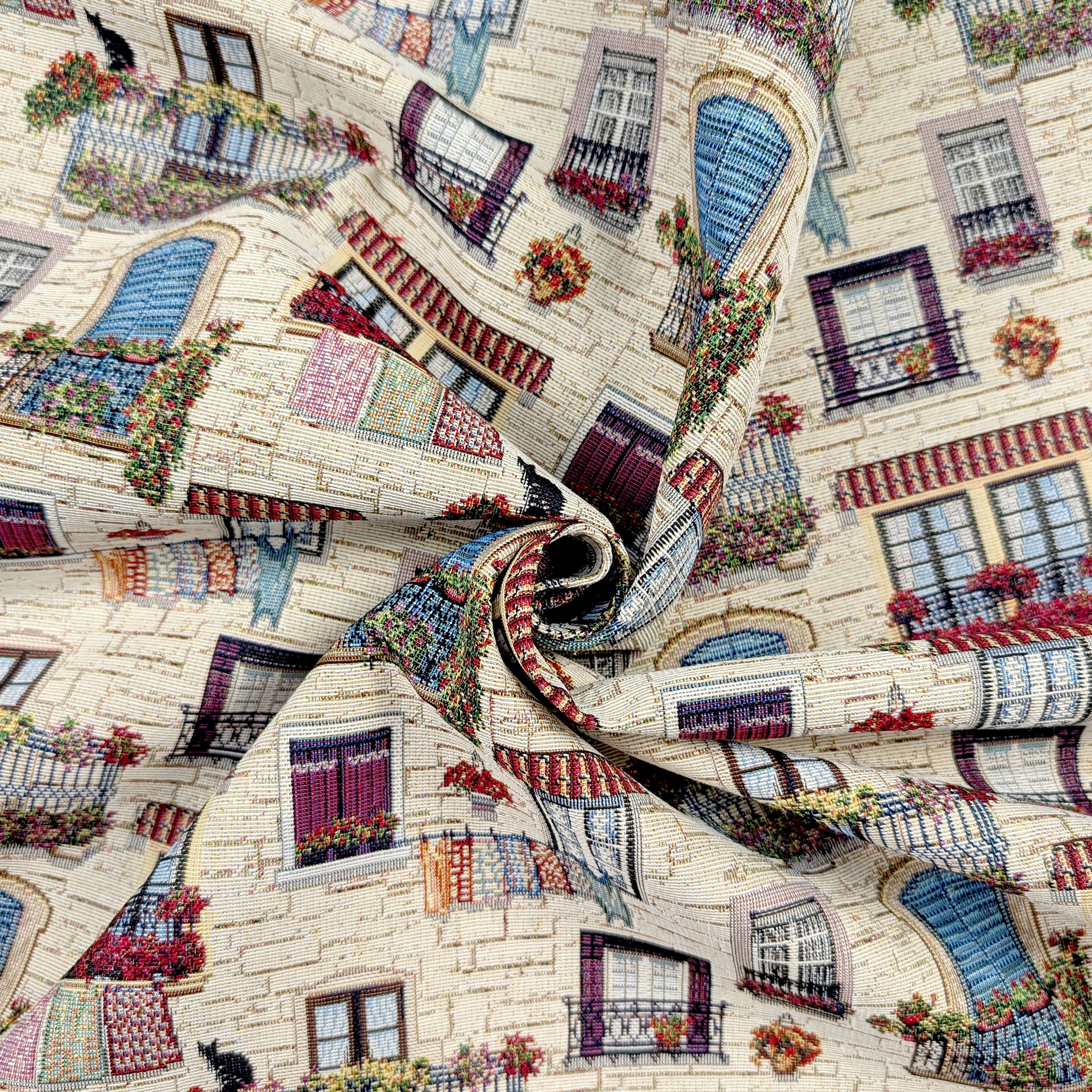 Gobelin Fabric Cut-out, ‘Fantasia Parisienne’ design, 100x140 cm Image