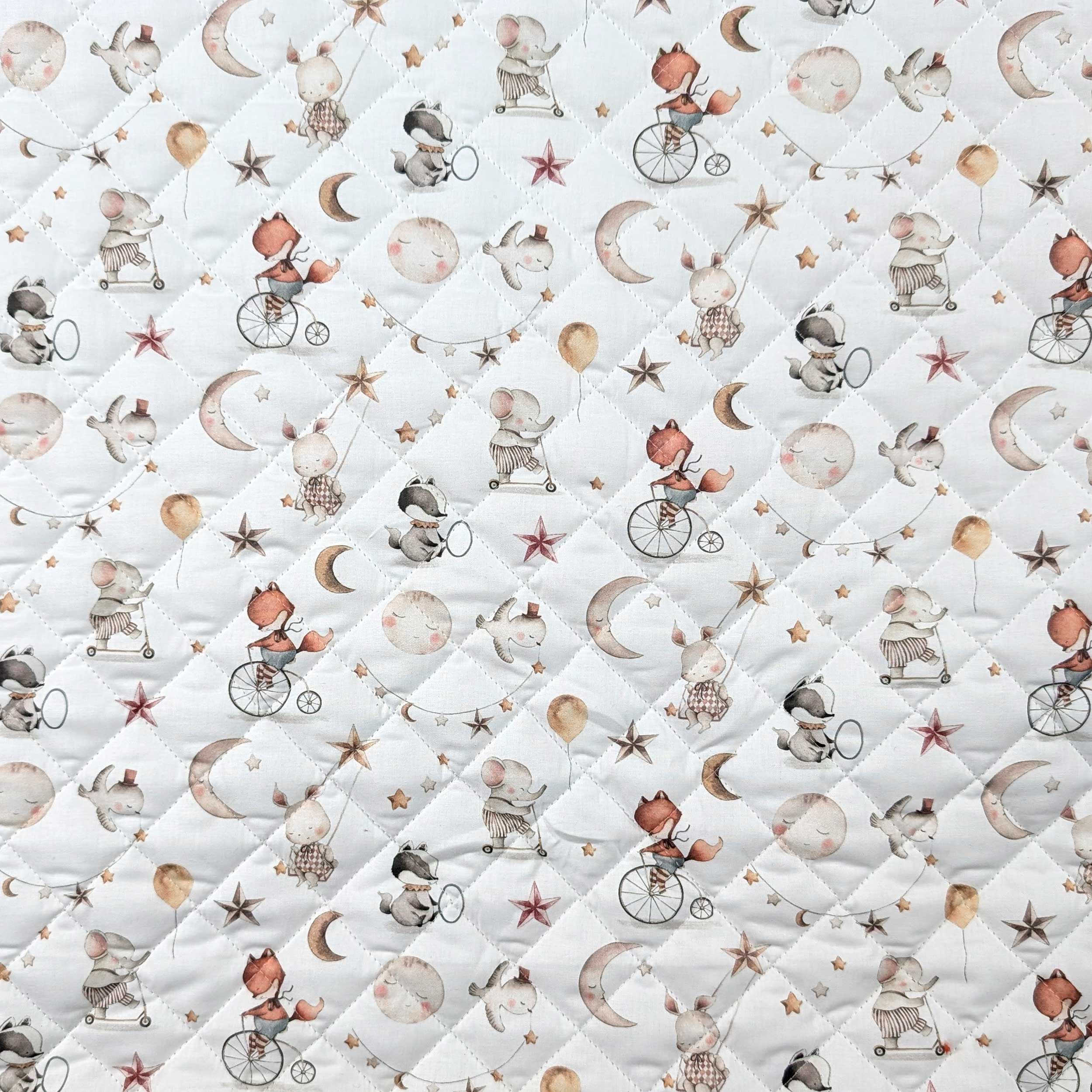 Sweet Dreams Animal Quilted Fabric Image