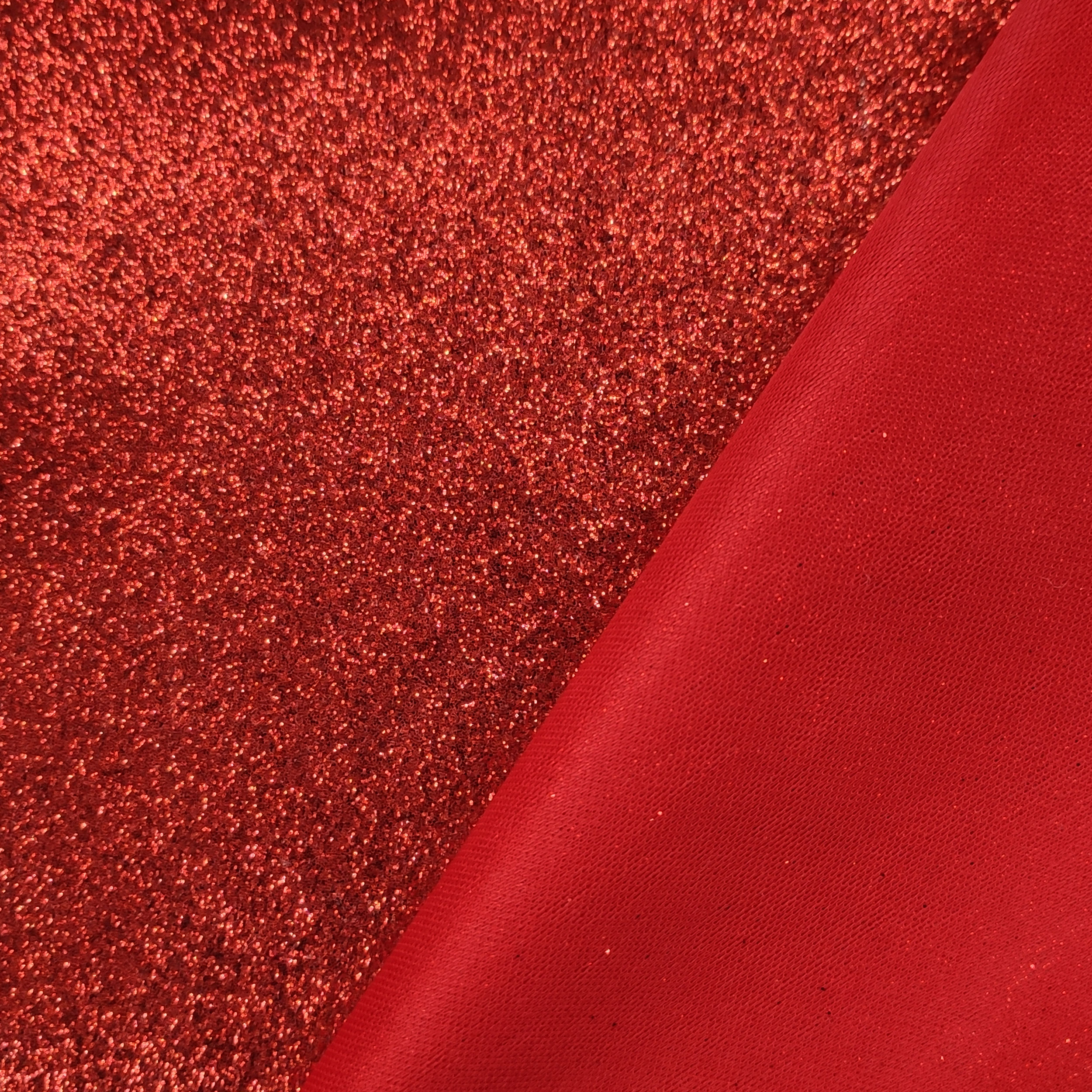 Red Glitter Satin Image