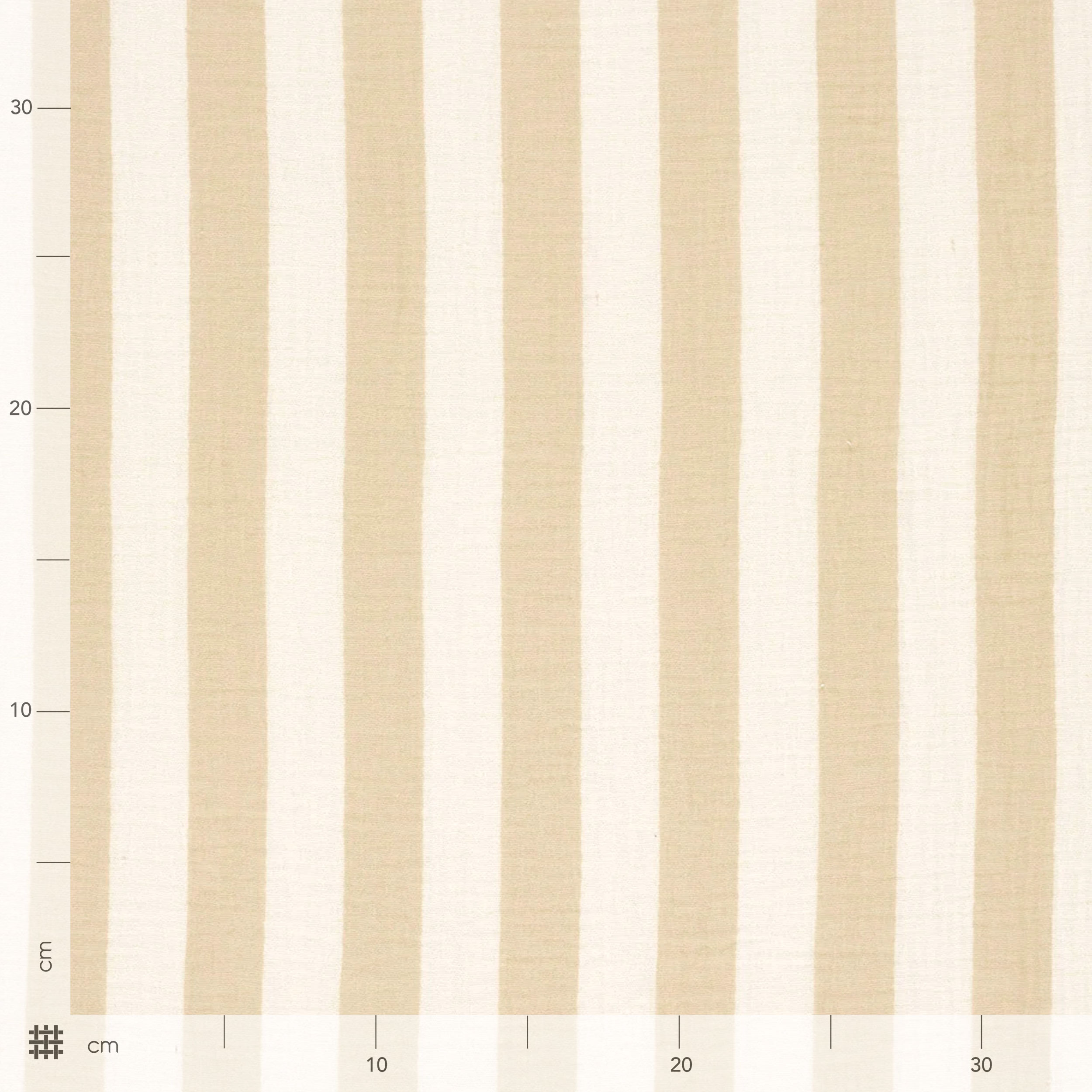 Cotton Muslin Vertical Stripes Beige Image
