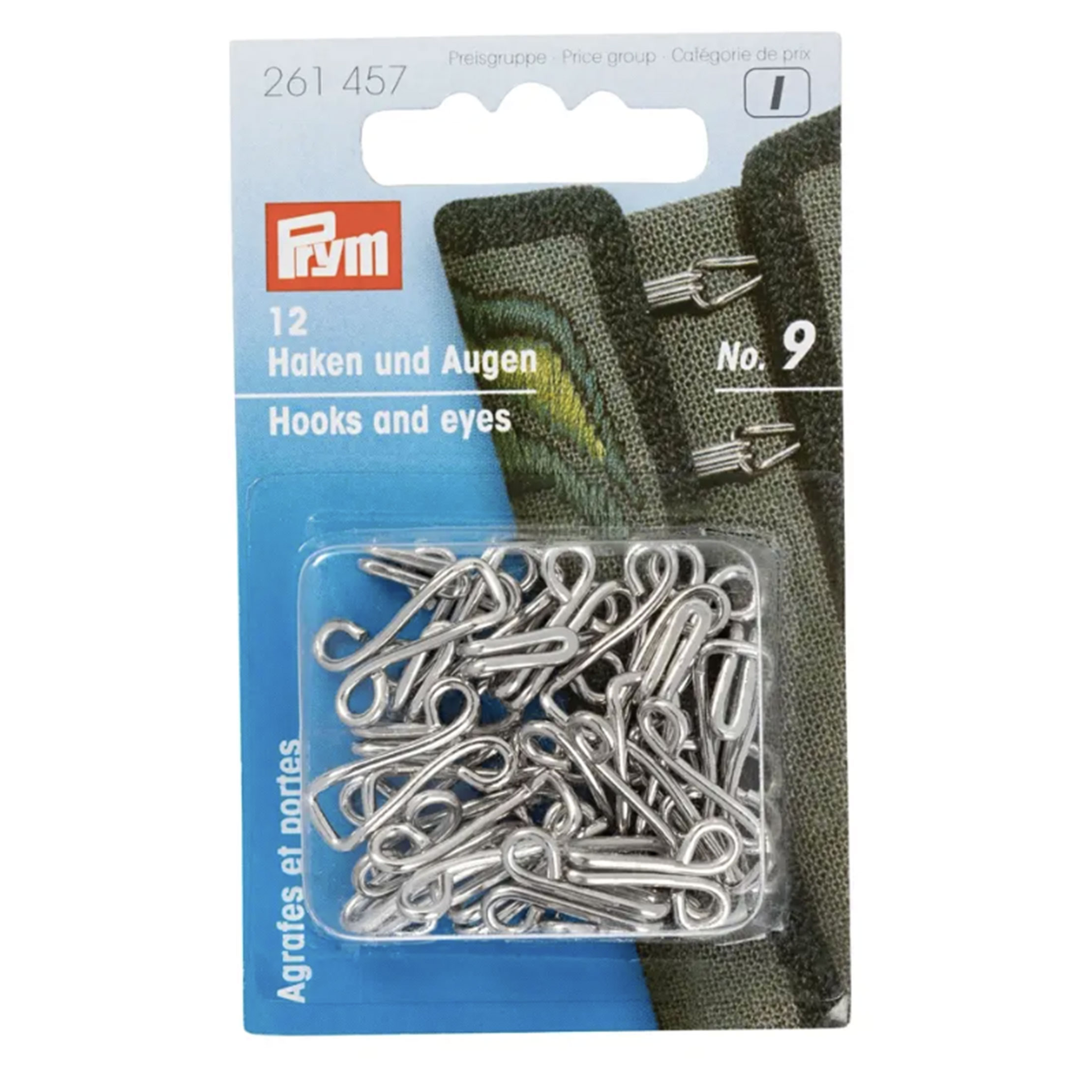 Haken und Ösen Silber Prym Nr. 9