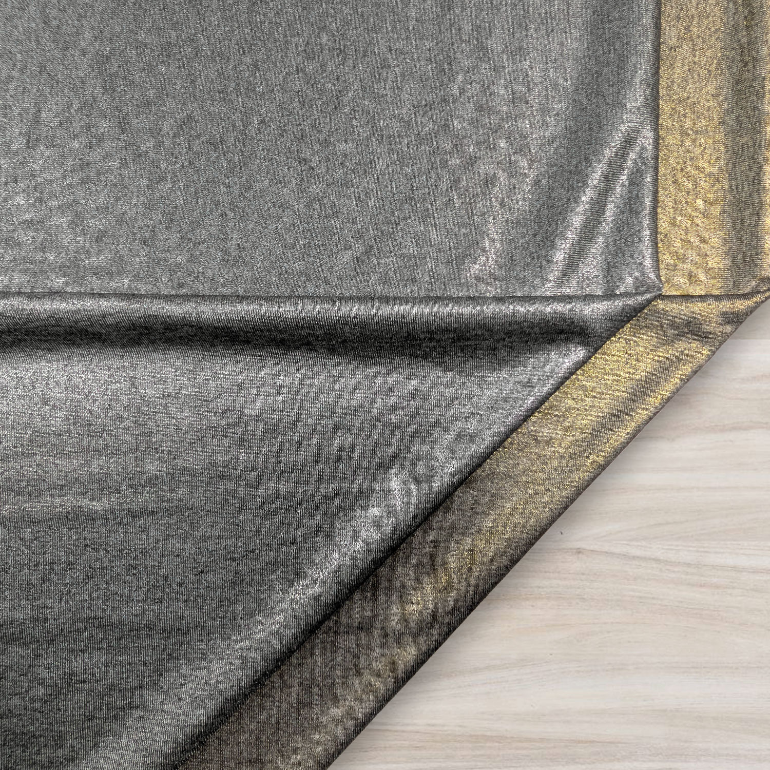 Grey Jersey Coated Lurex Silver Image