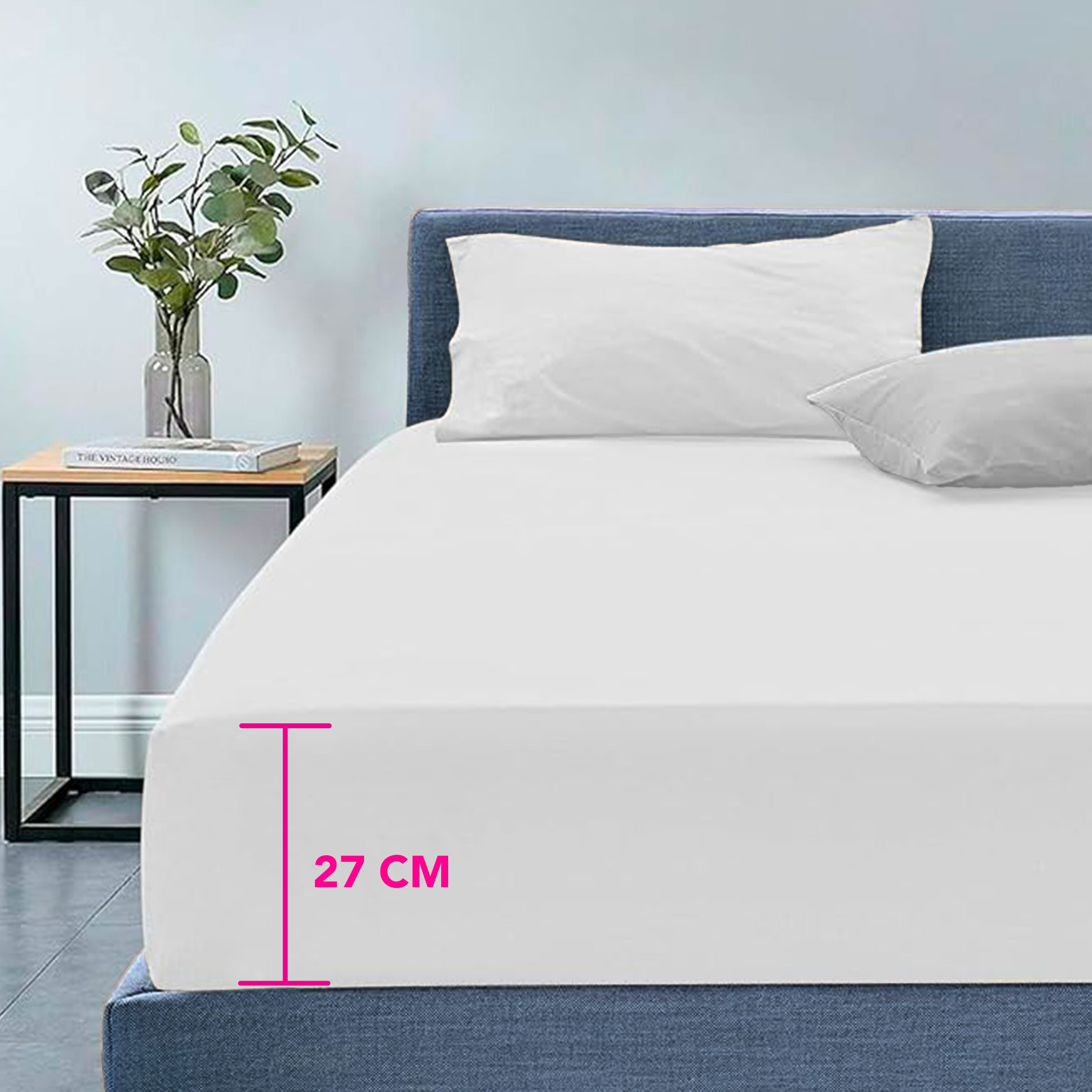 White Bed Sheet Set Double Bed