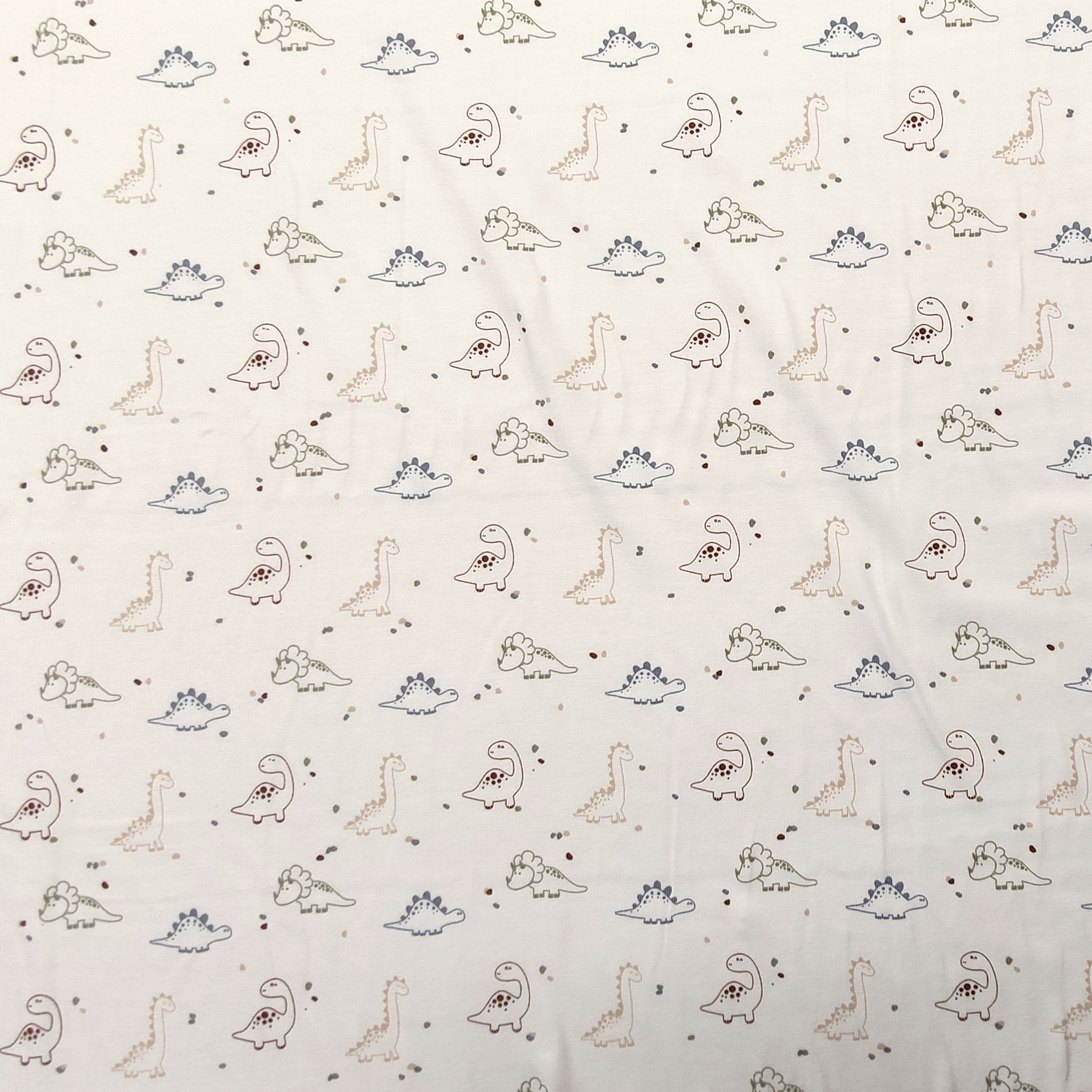 Dressmaking Cotton Jersey - Dinosaurs Image