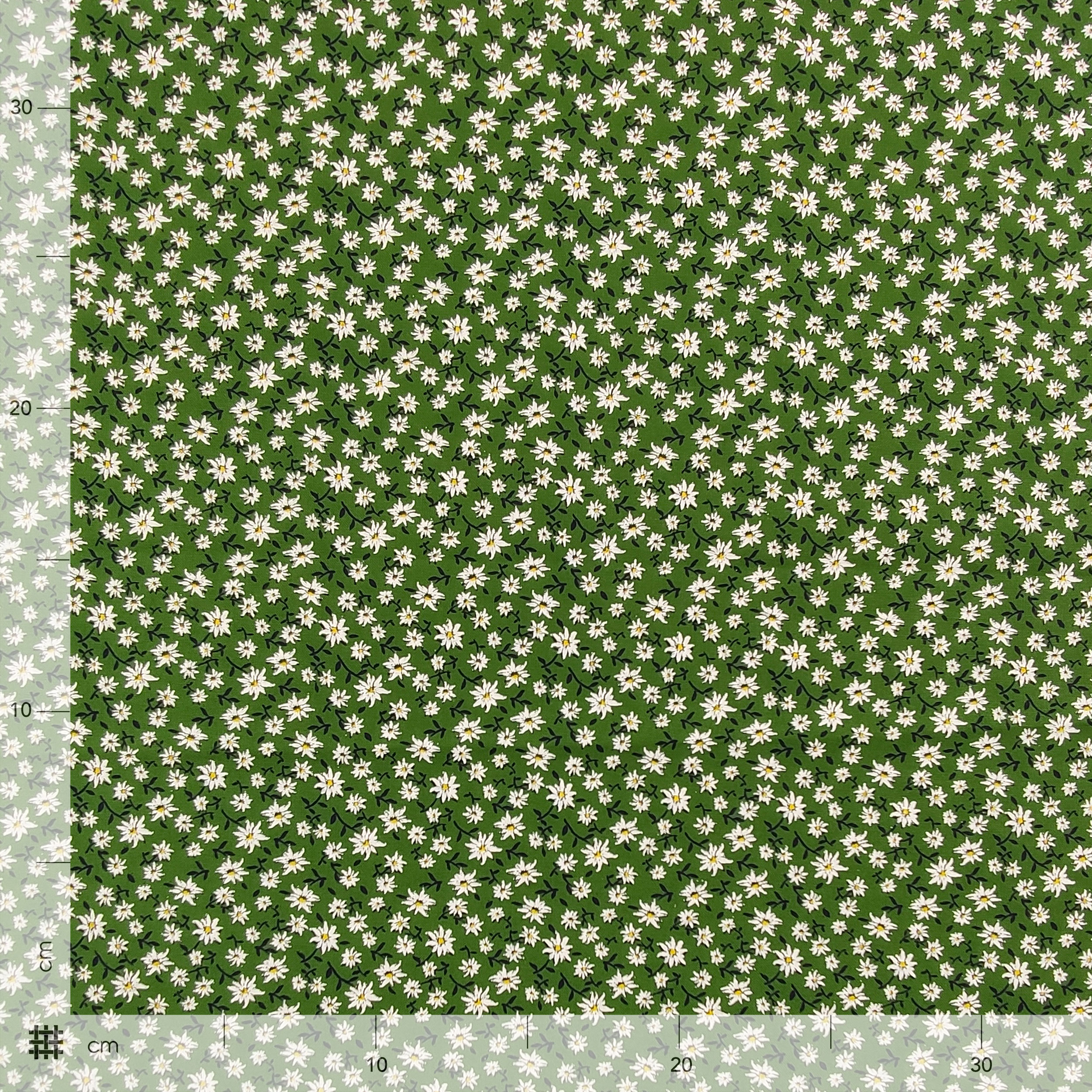 Tela tirolesa de algodón Fondo verde