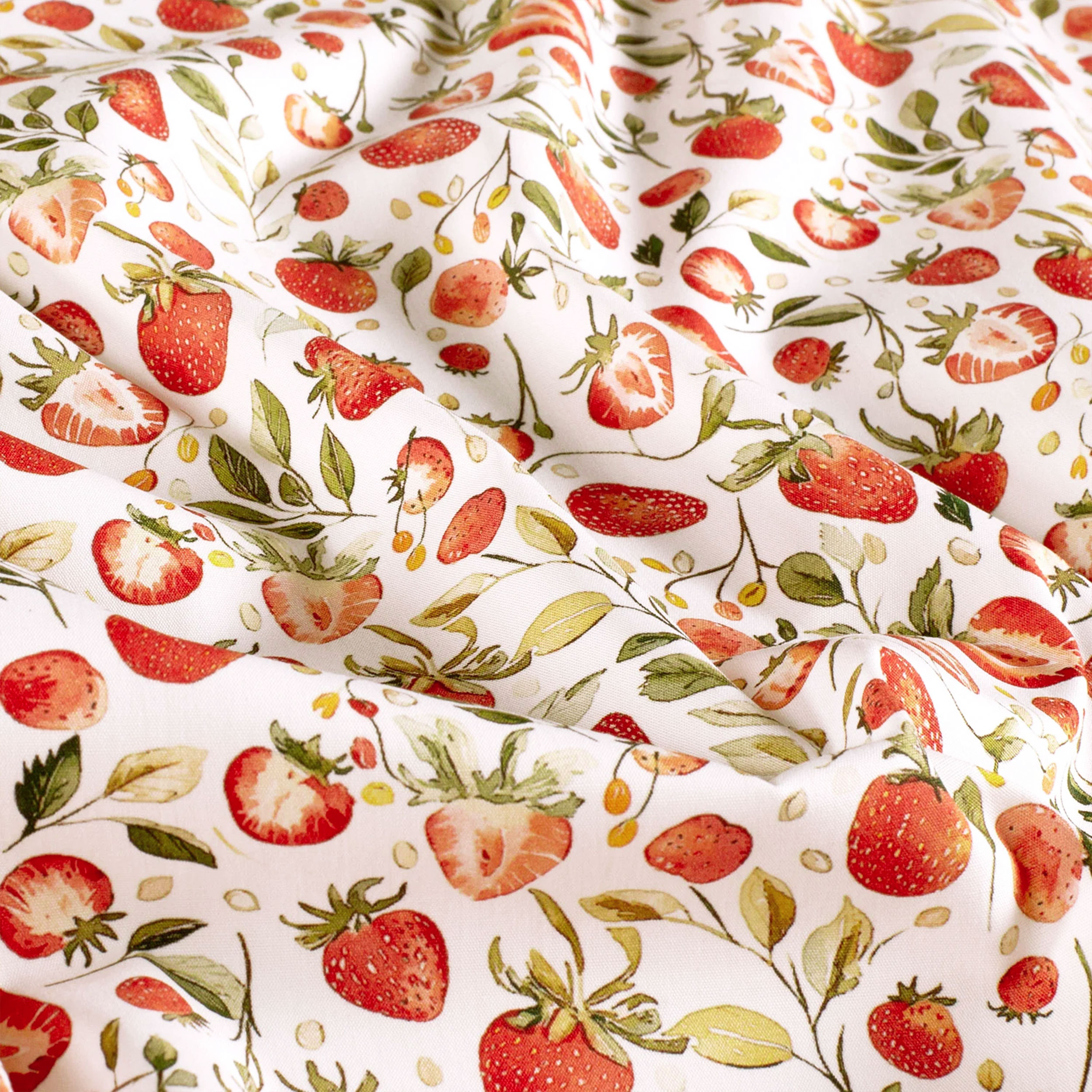 Strawberry Cotton Poplin Image