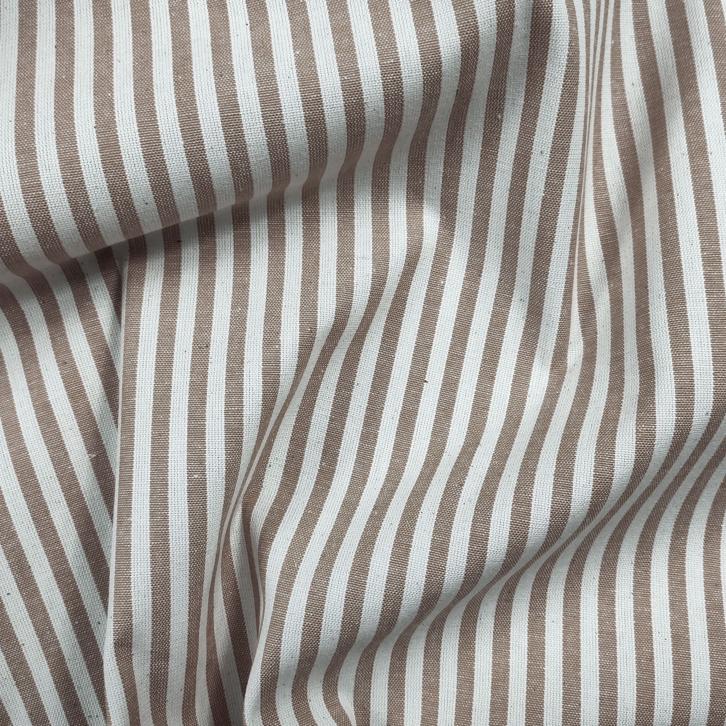 Pure Cotton Striped Tablecloth Fabric Image