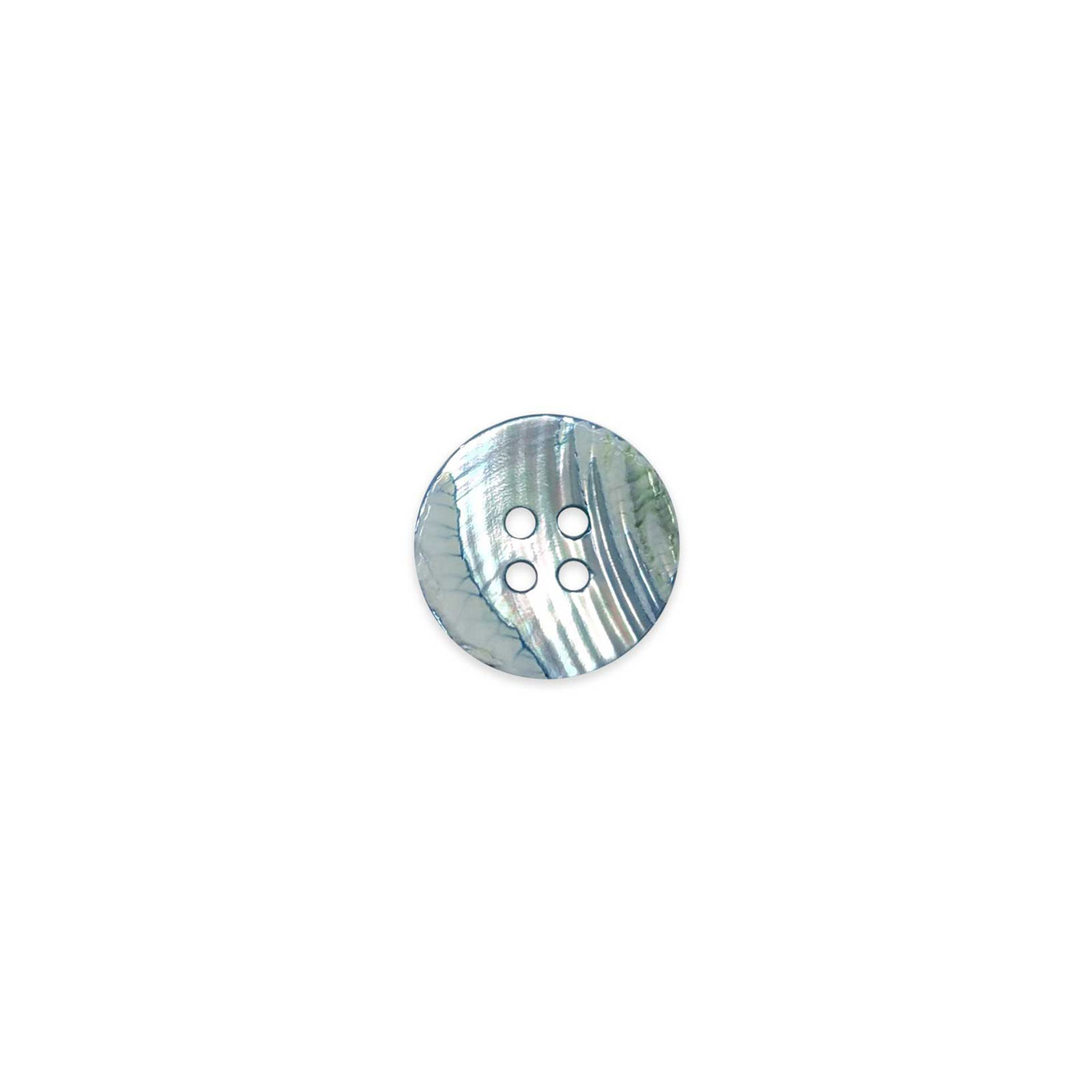 Mother-of-pearl button 4 holes Cornflower Image