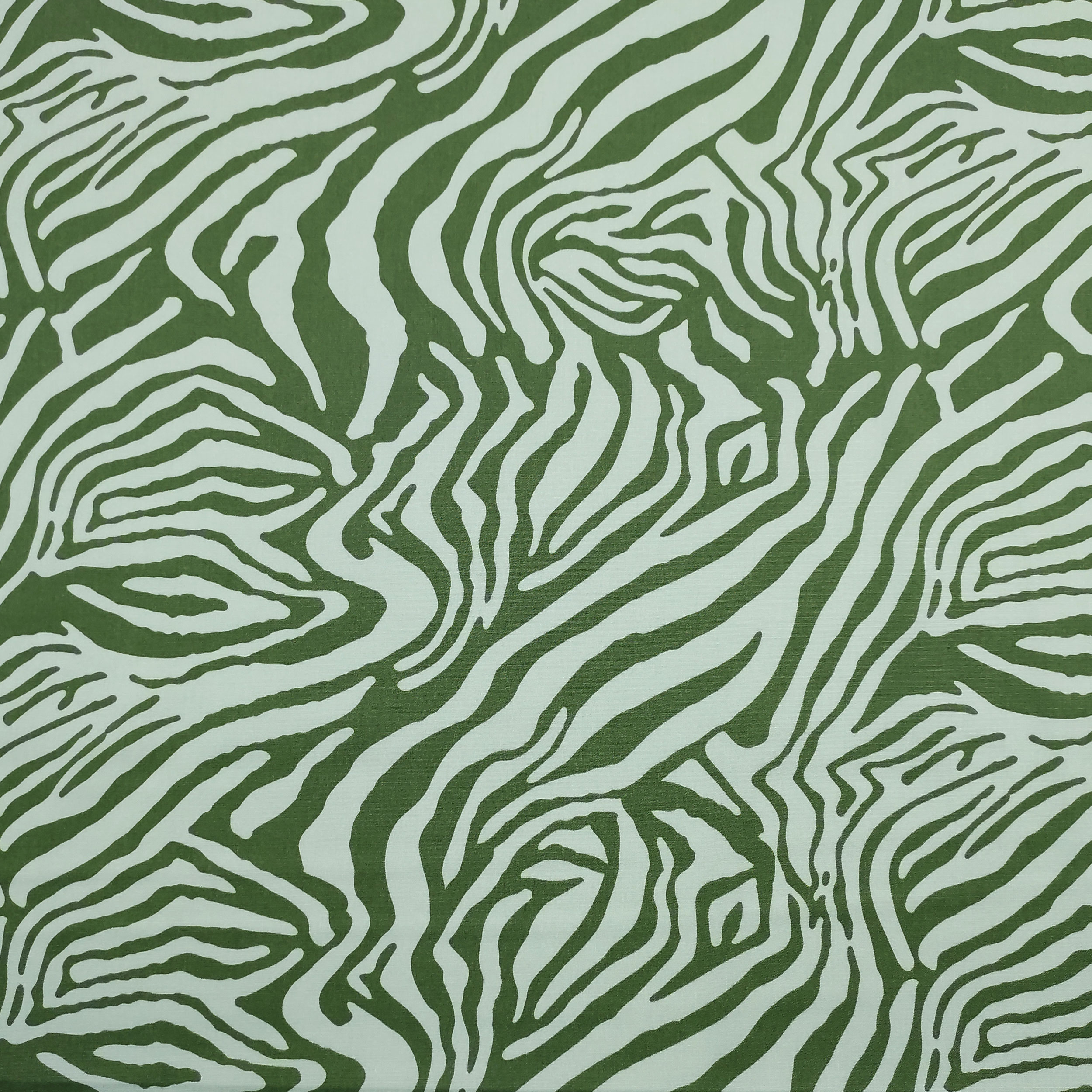 Fantasía abstracta Algodón Verde