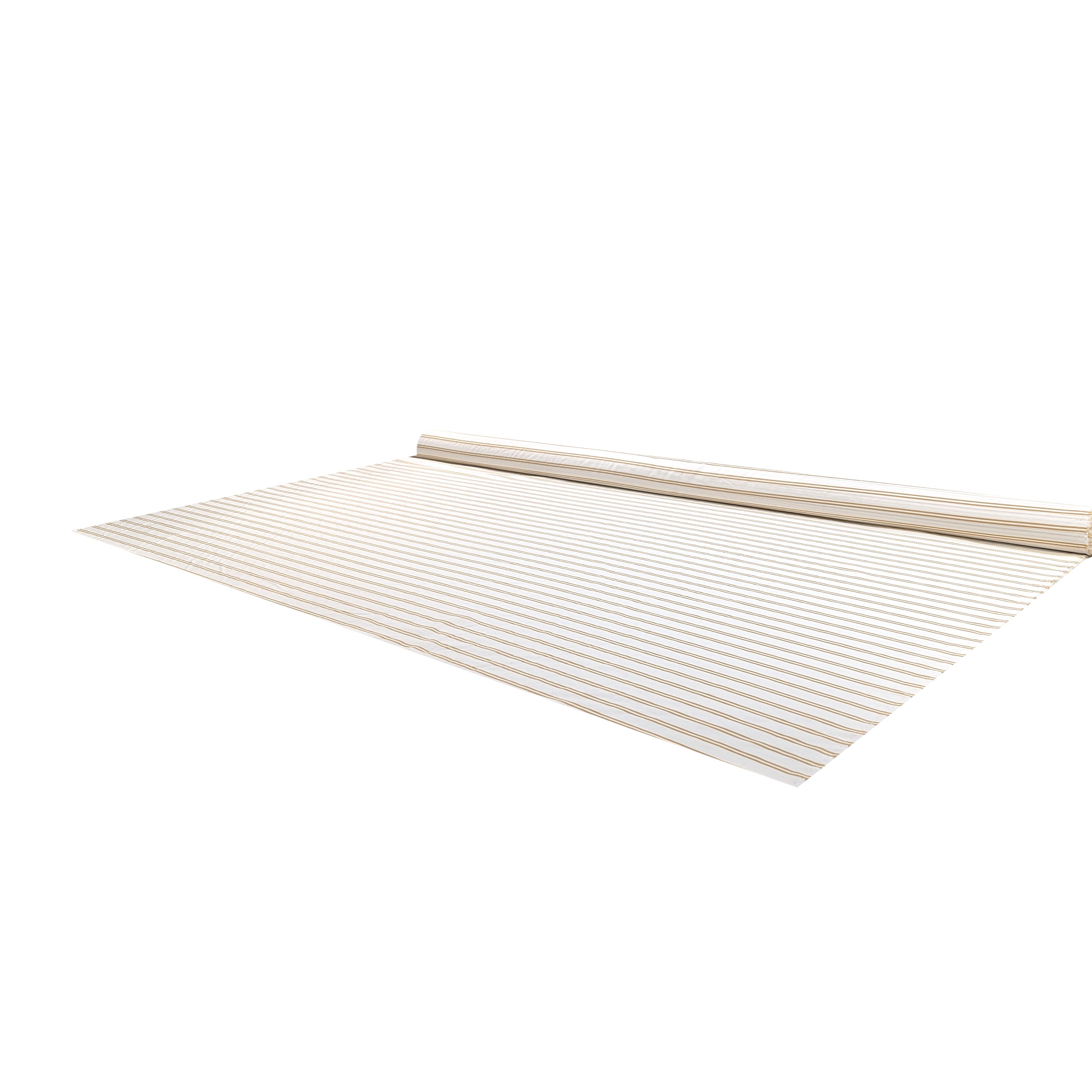 Viscose Fashion White Stripe Gold Image
