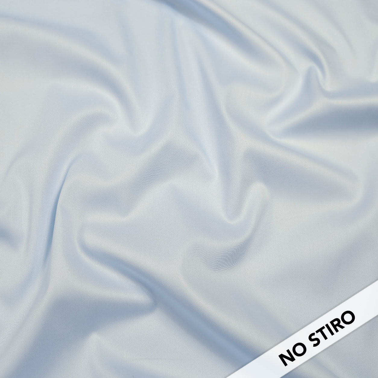 Shirting Rasatello Light Blue Swiss No Iron Image