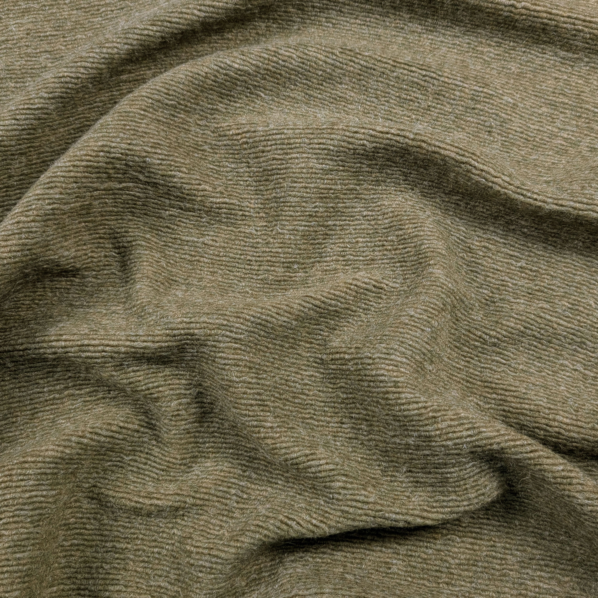 Green Ribbed Boiled Wool Image