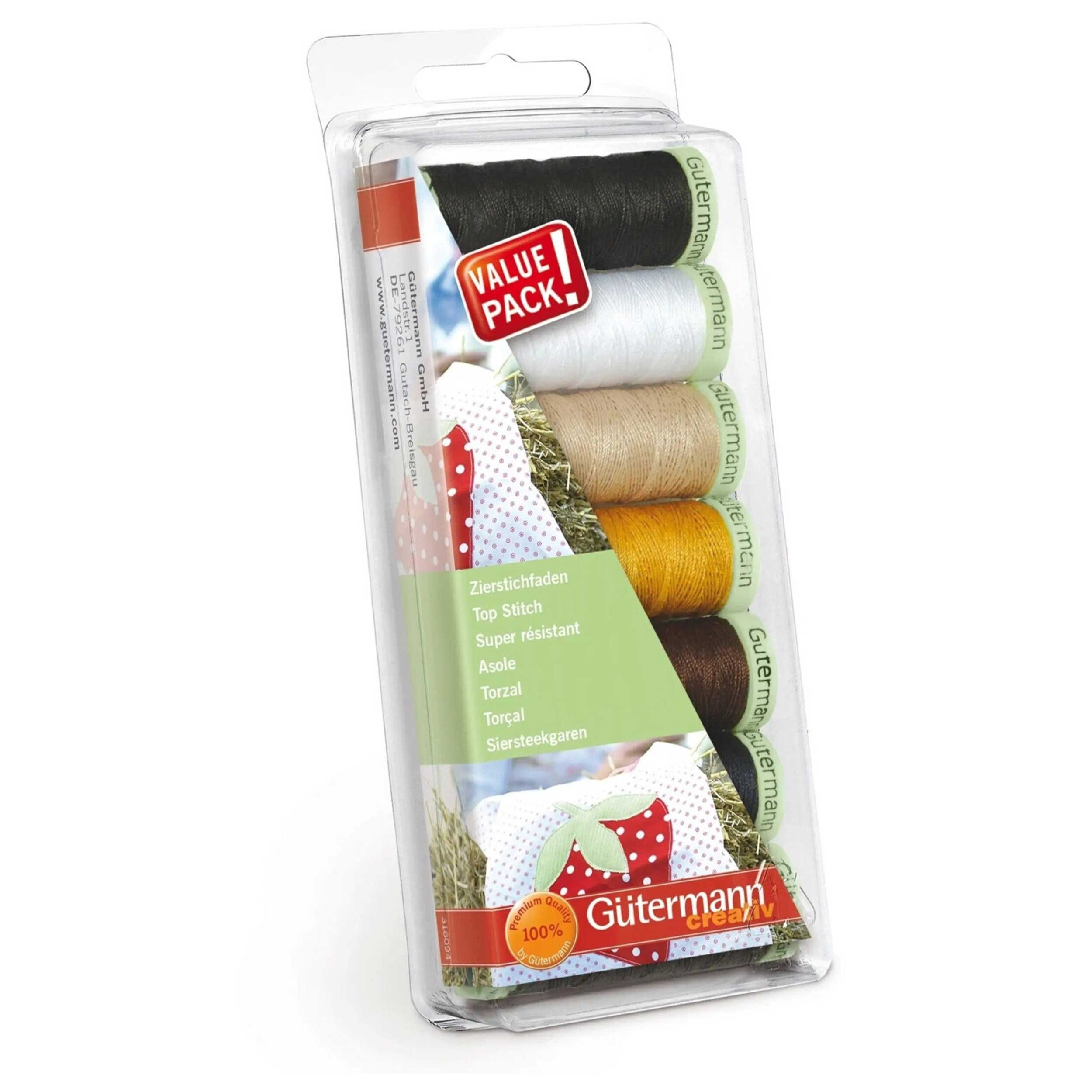 Gutermann Creative Buttonholes 7 Spools 30 m Basic Image