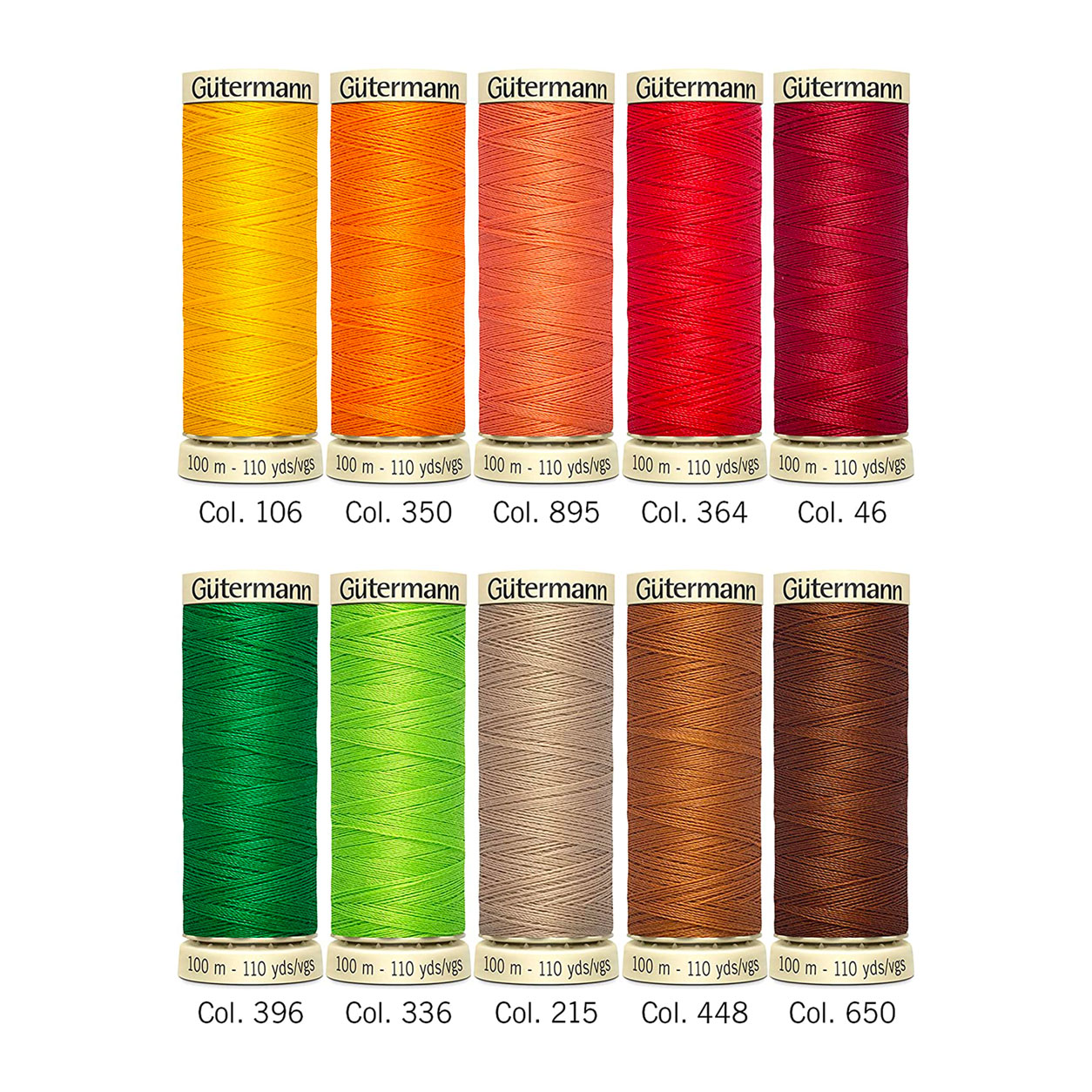 Bobinas Gutermann Warm Tone 10 Bobinas