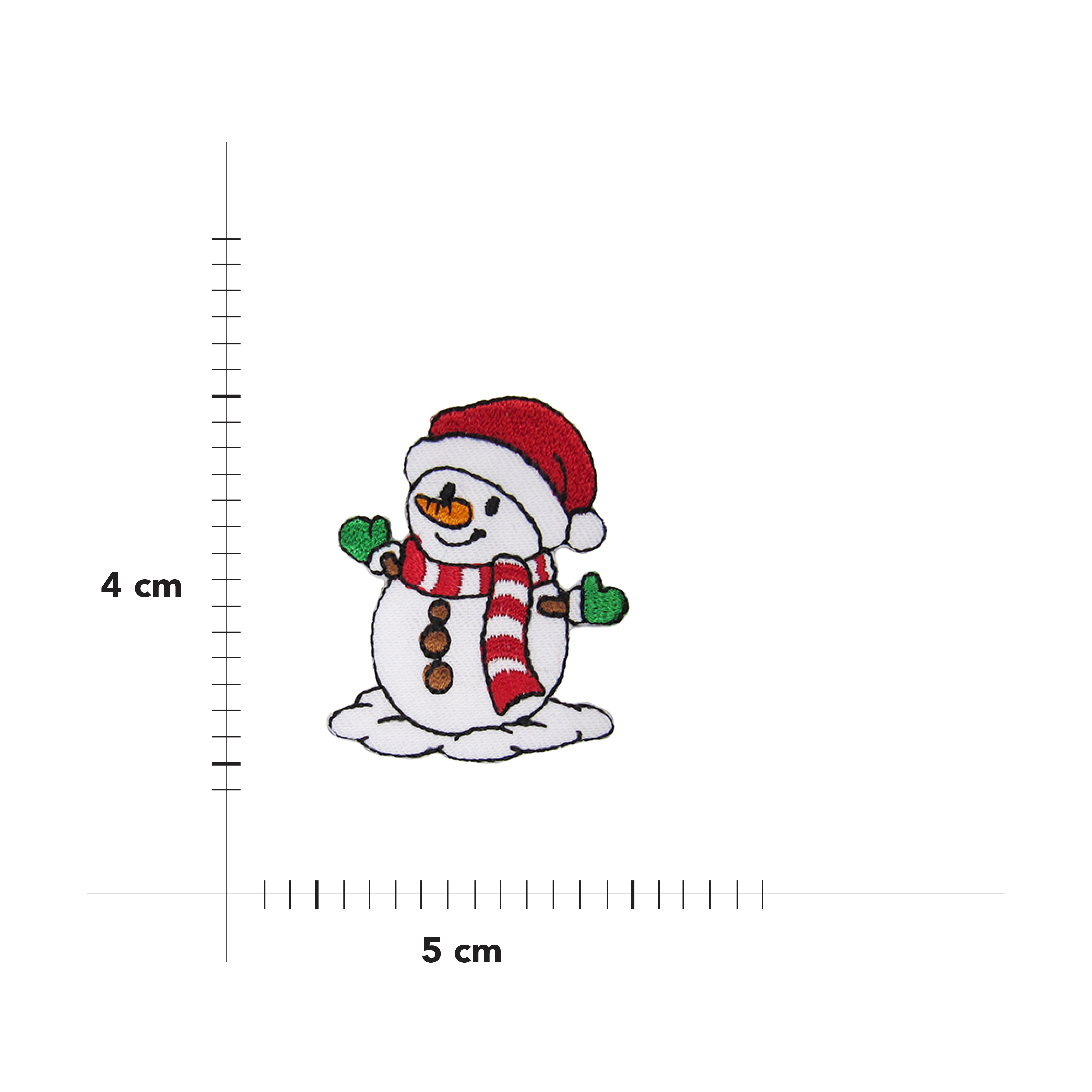 Christmas Snowman Heat-Adhesive Application Image