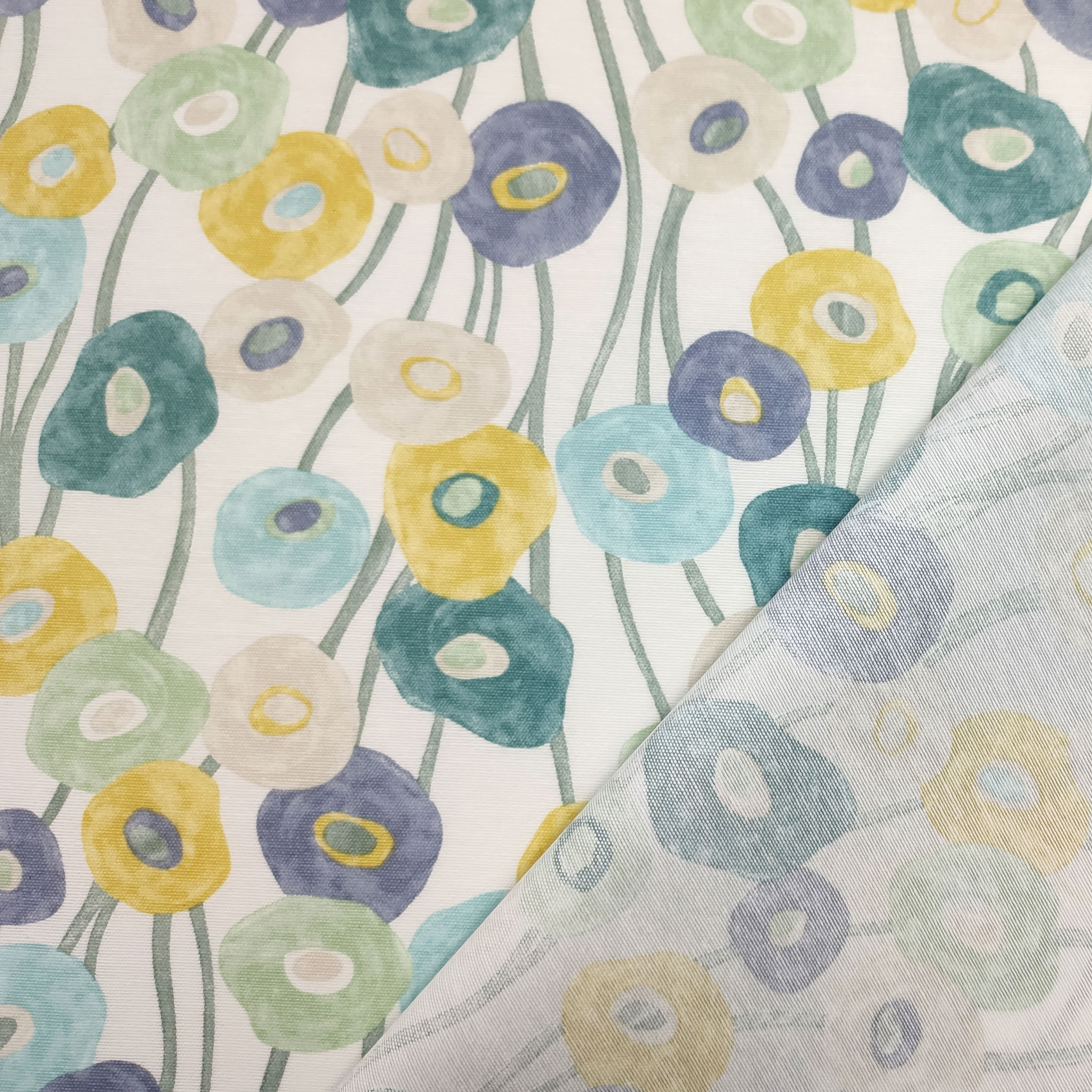 Tissu pour nappe en résine Fleurs peintes