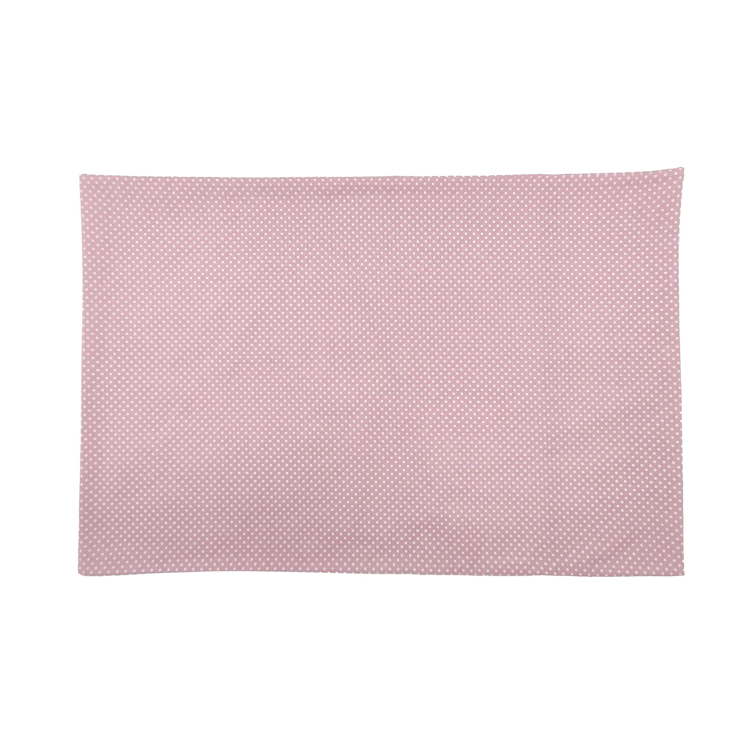 Taie d'oreiller rose antique à pois