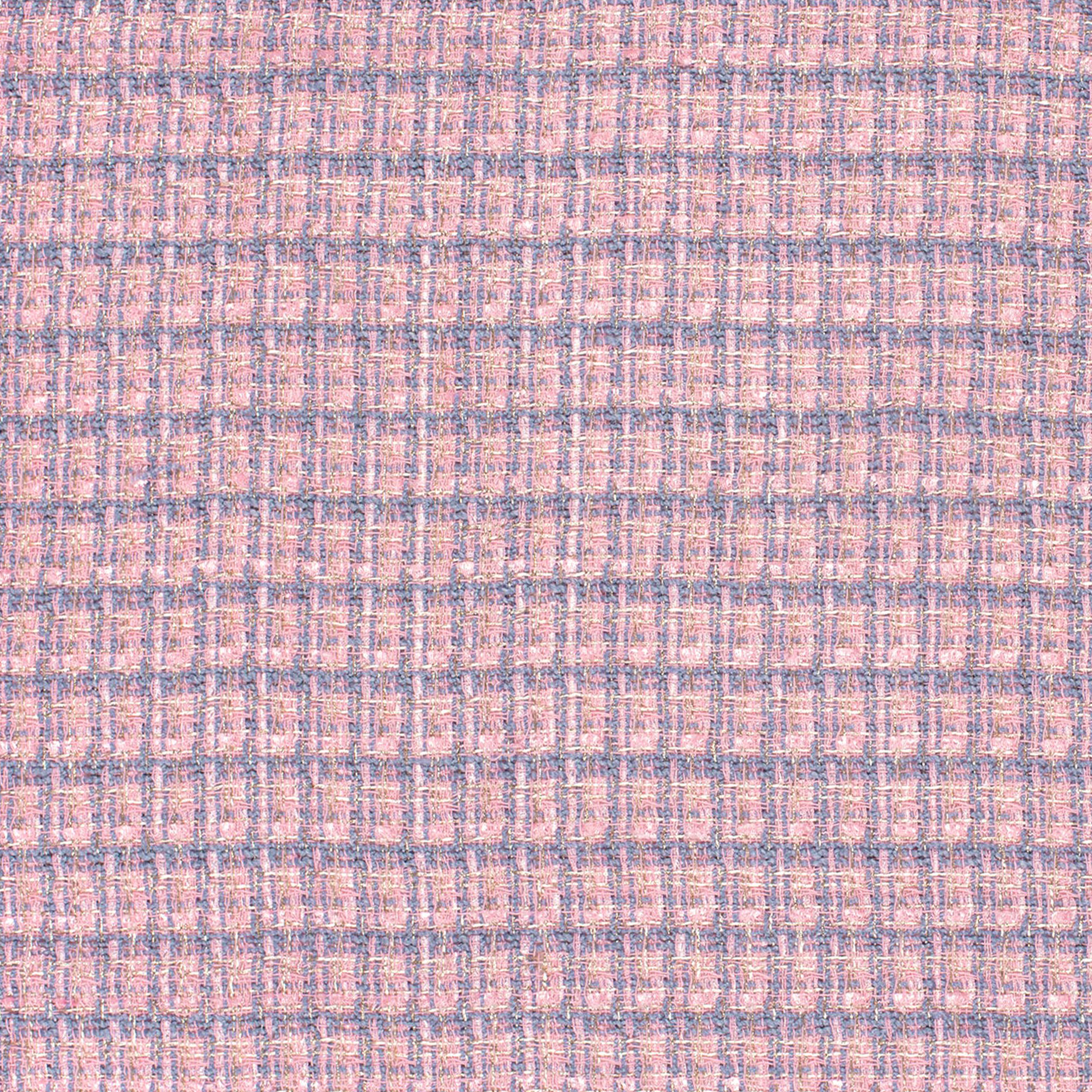 Tweed Rose Bleu clair Poudre Lurex