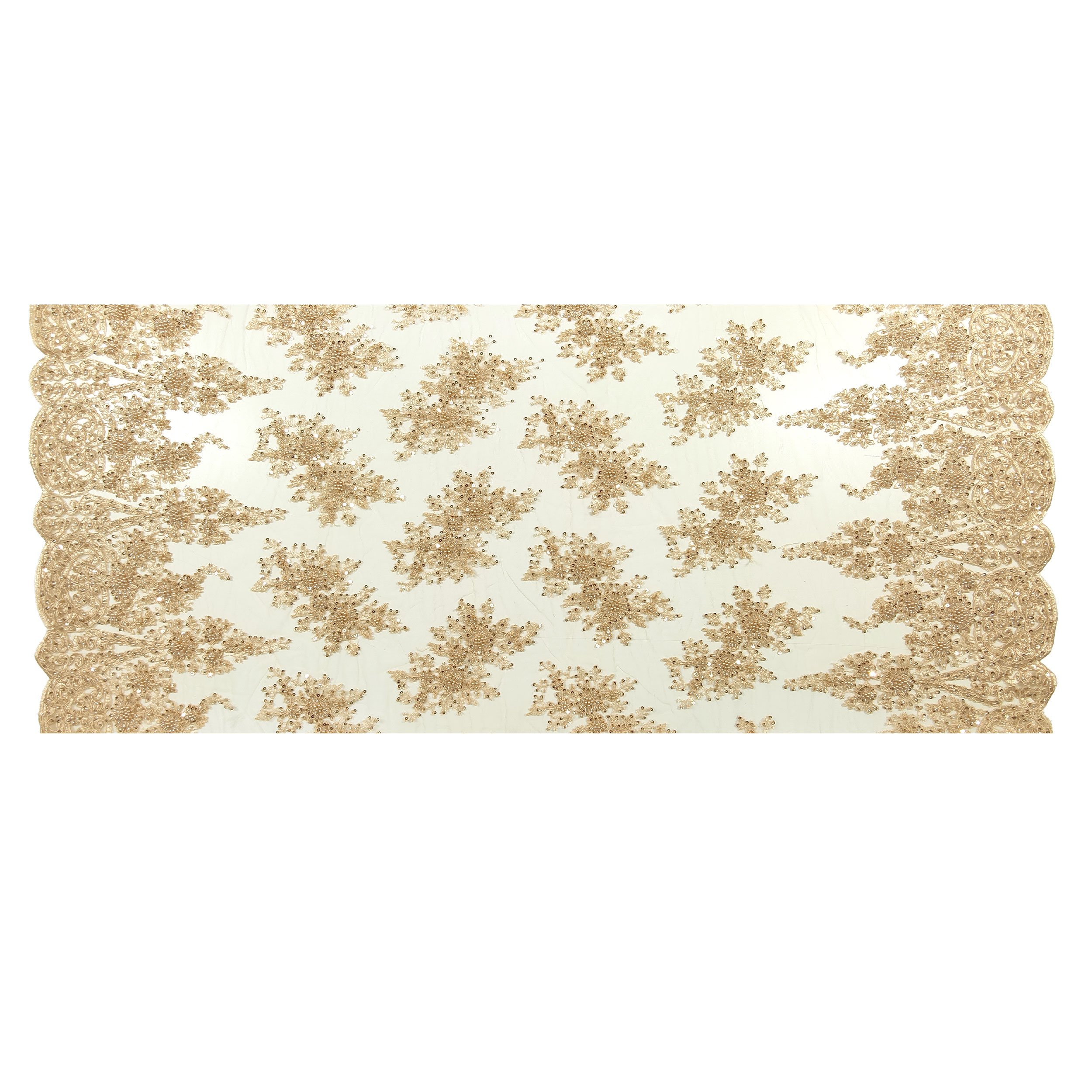Fashion Lace Light Gold and Pearls