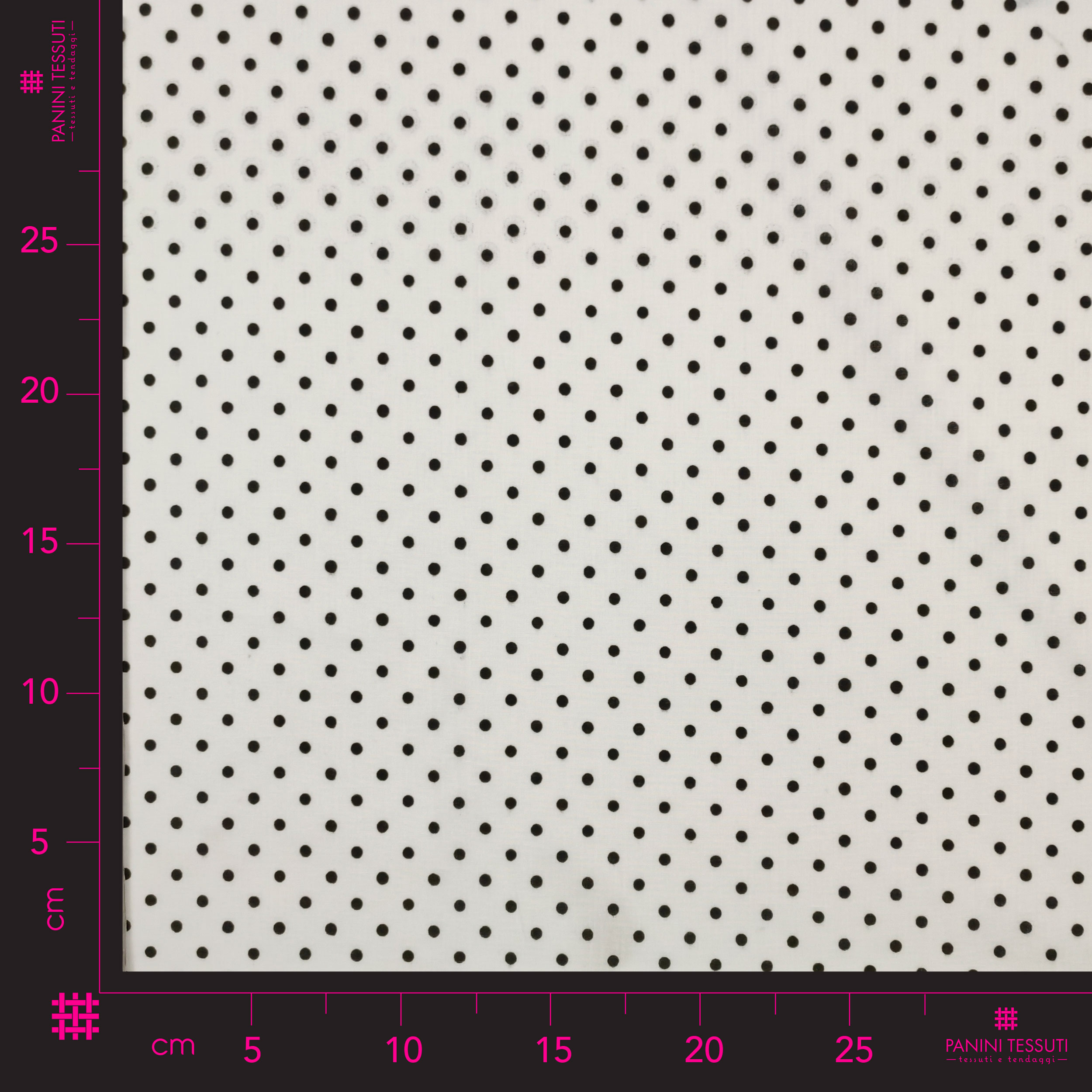 Baumwolle Schwarz Polka Dot Muster Weißer Hintergrund