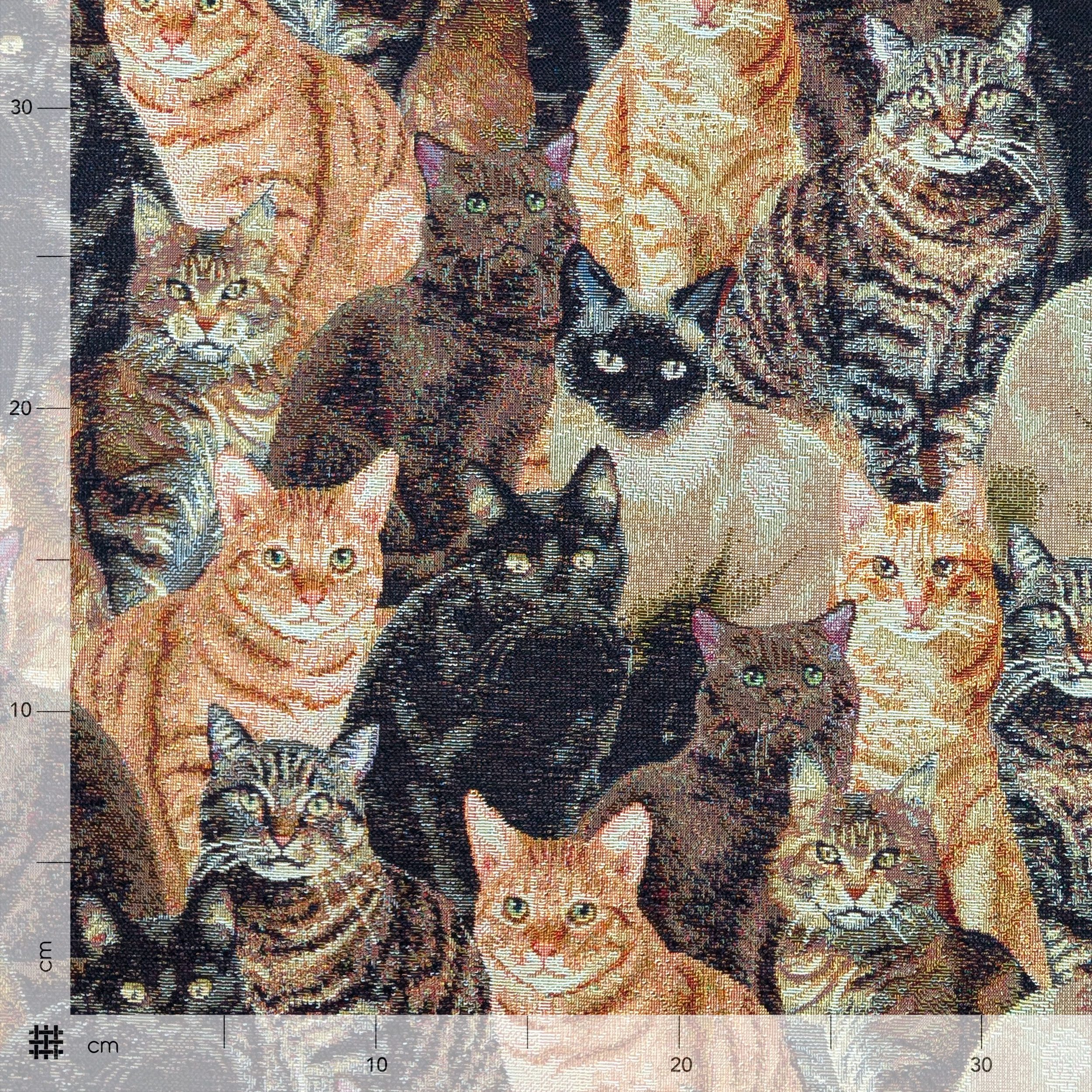 Gobelino Tela Gato Fantasía Image