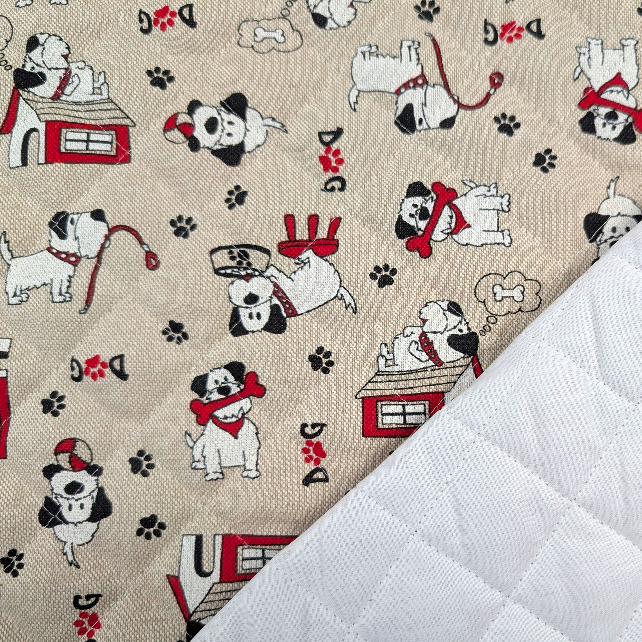 Quilted Fabric Dog Image