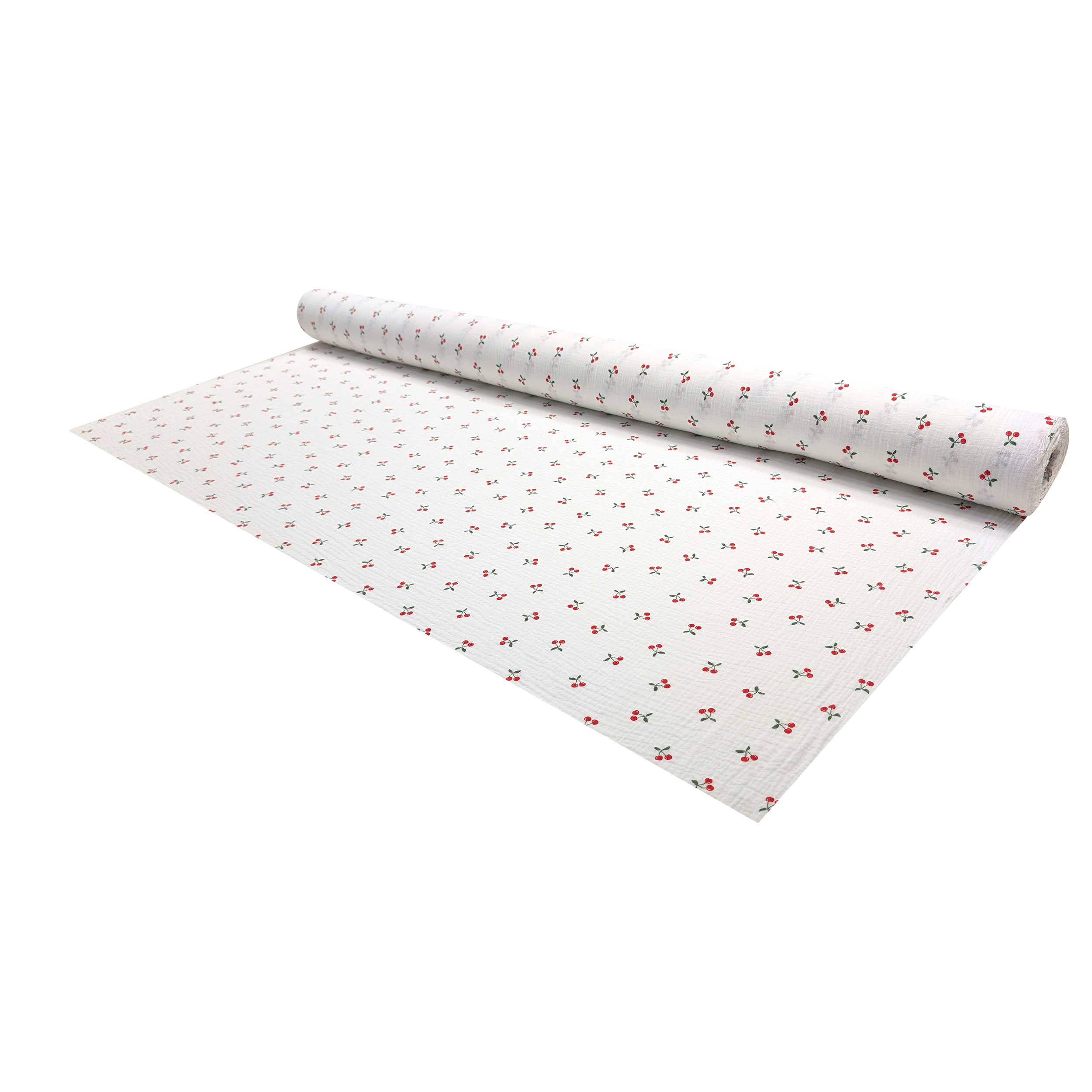 Double Gauze Cotton Muslin Cherries Image