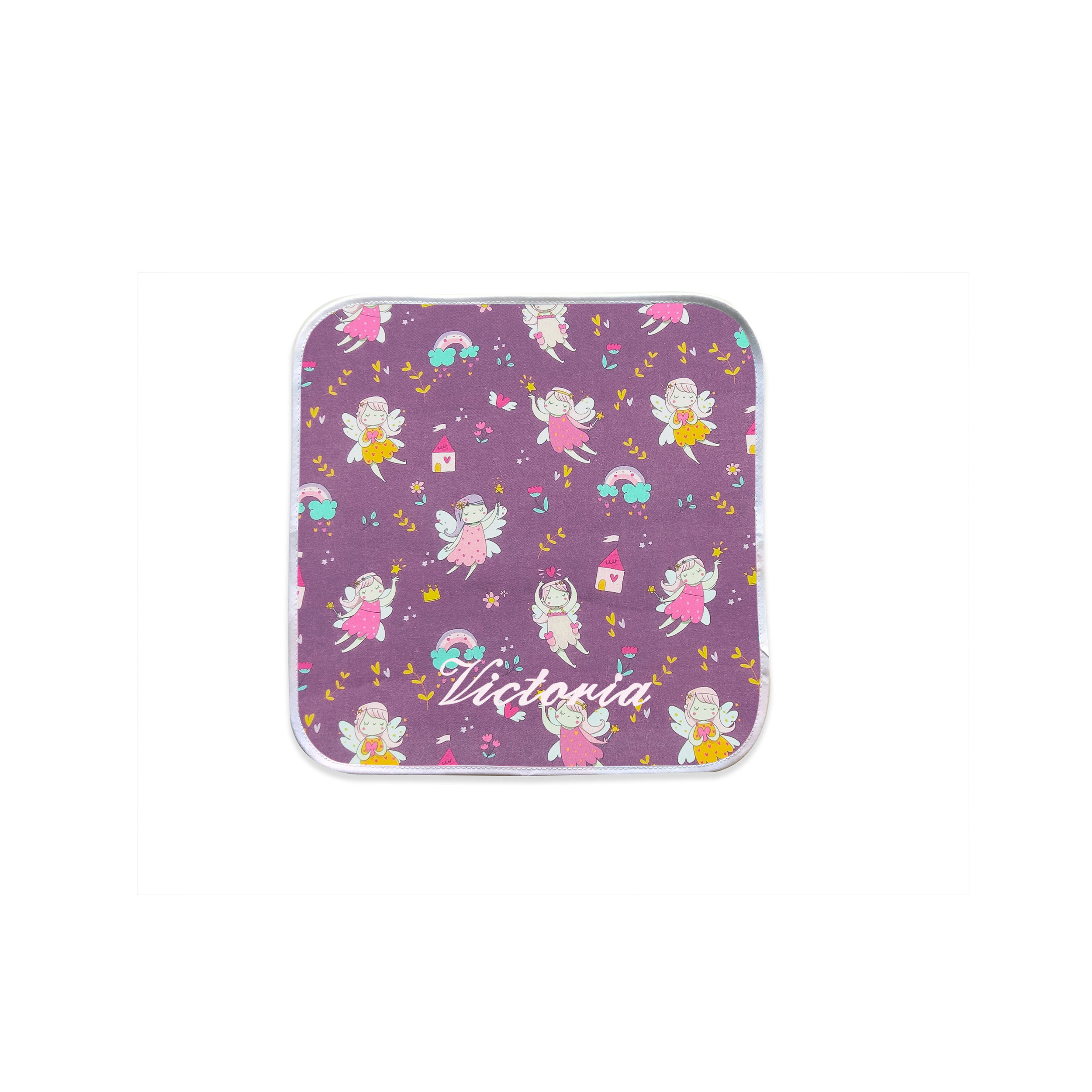 Les fées de la serviette fond lilas - Panini Fabrics