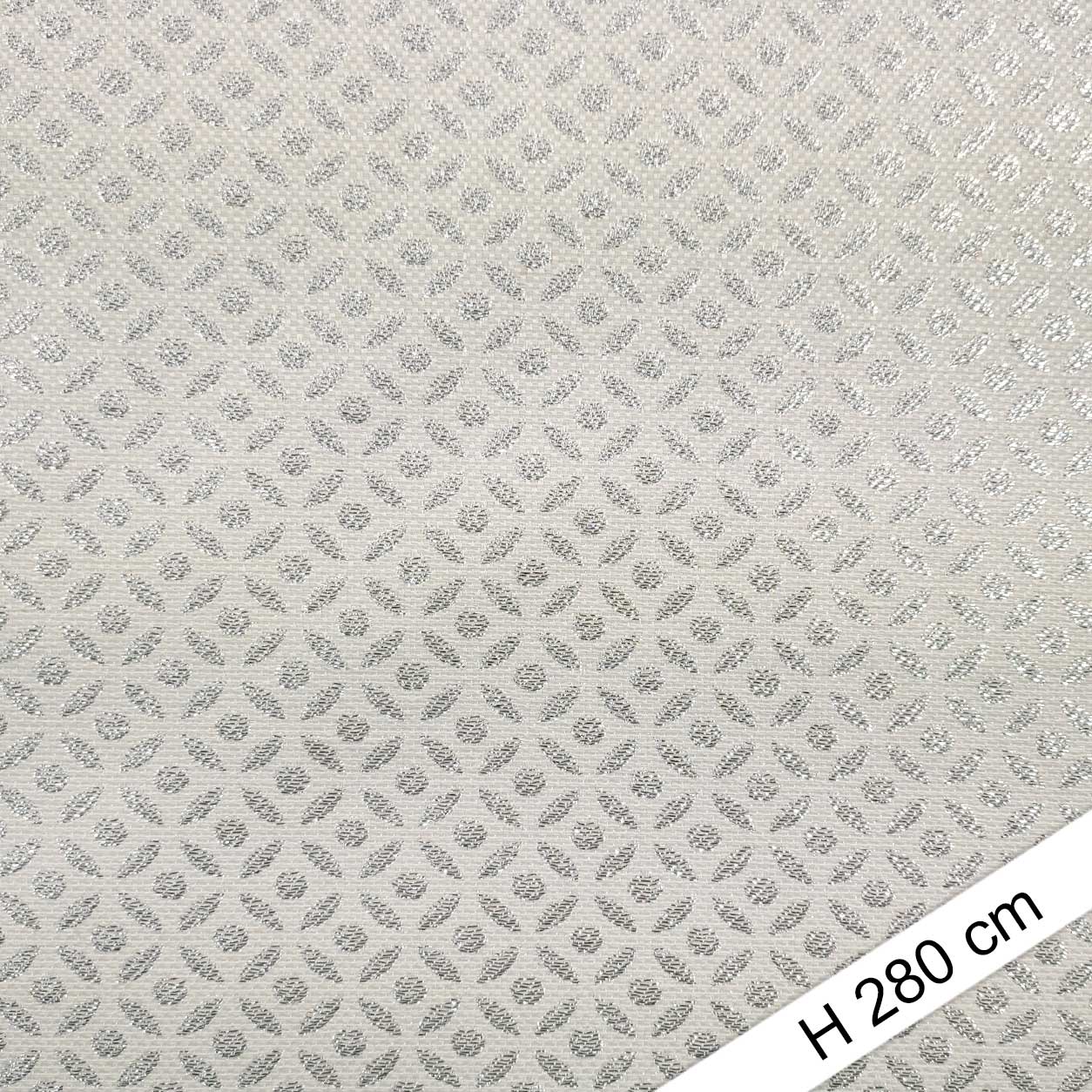 Jacquard fabric Lurex Fantasy Silver H 280 cm Image