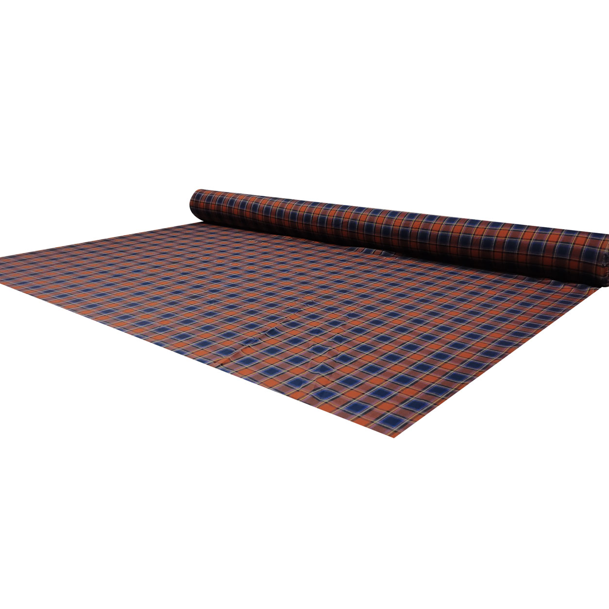Dressmaking Tartan - Blue and Orange Image