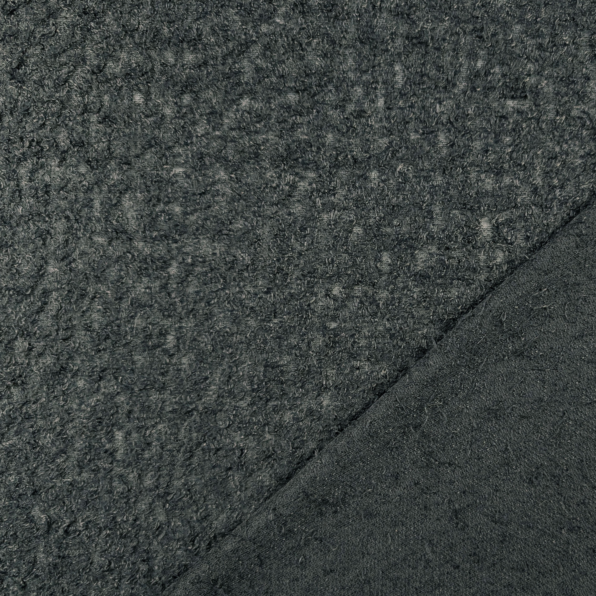 Solid Colour Bouclè Jersey Lead Grey Image