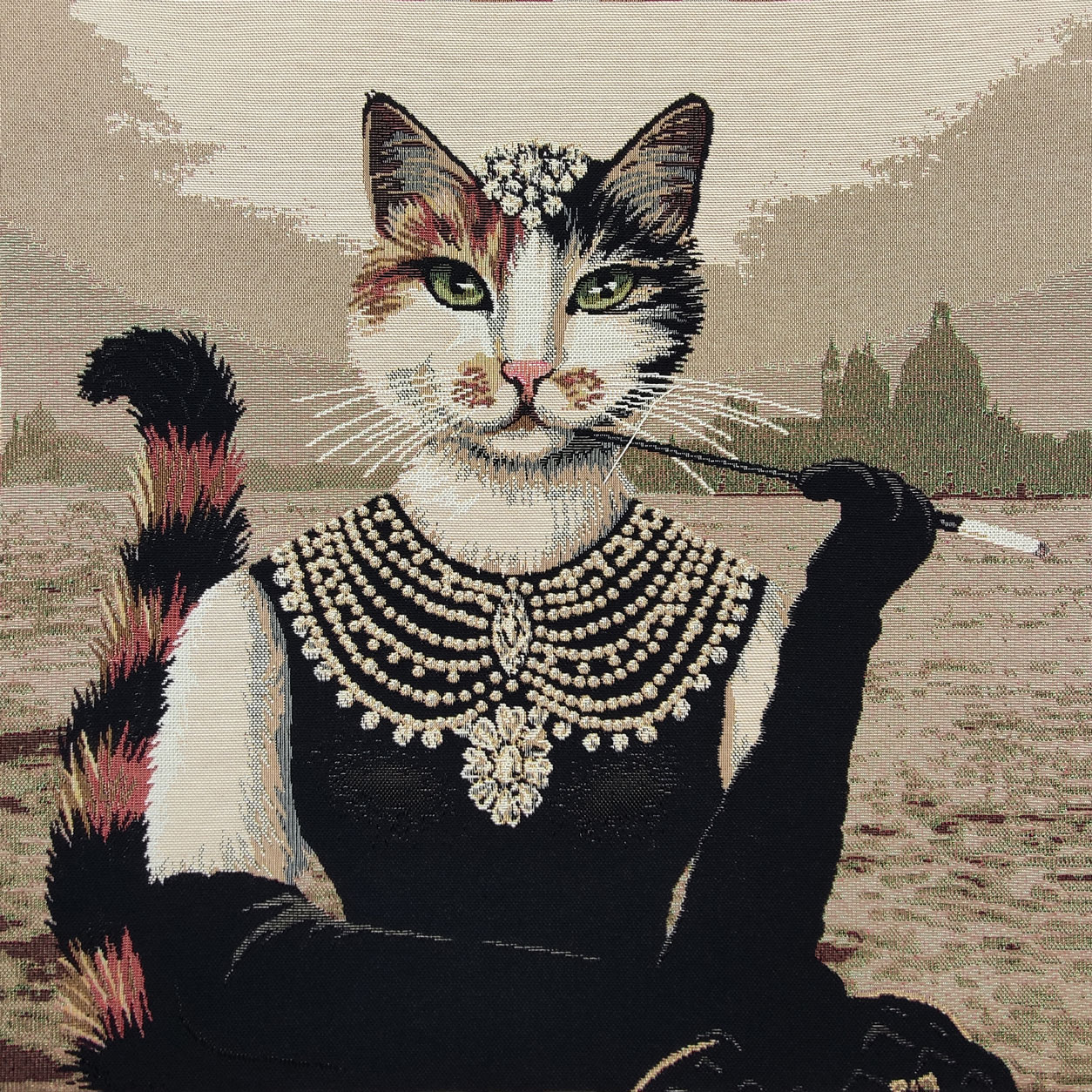 Panneau de coussin Miss Le Chat Gobelin Image