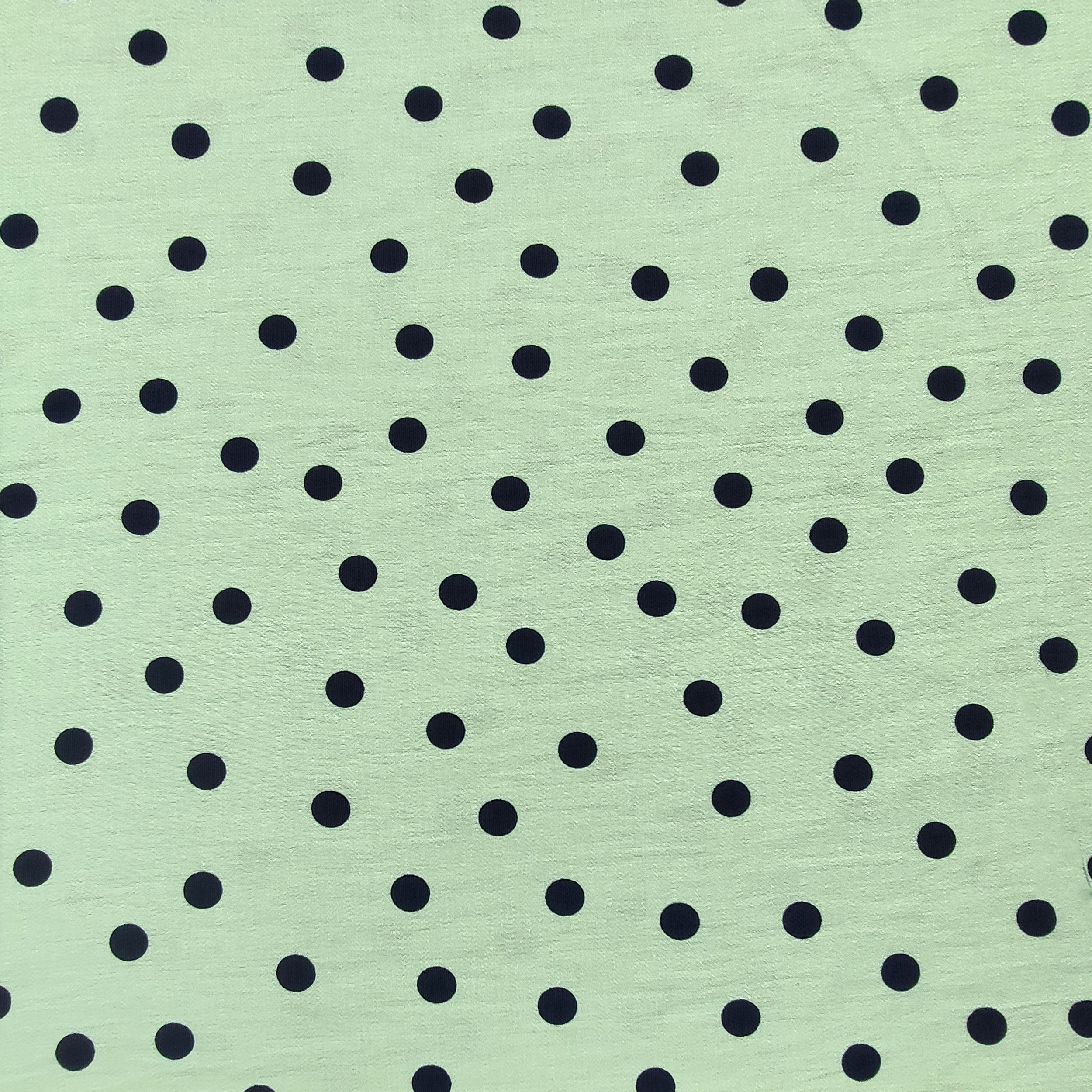 Dressmaking Viscose Crepe Polka Dot - Mint 