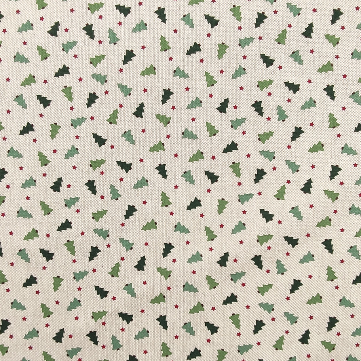 Tissu coton mélangé arbres de Noël Image