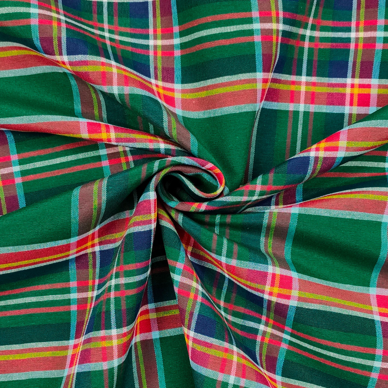 Tela recortada Tartán Escocés Verde Rojo 50x280 cm Image