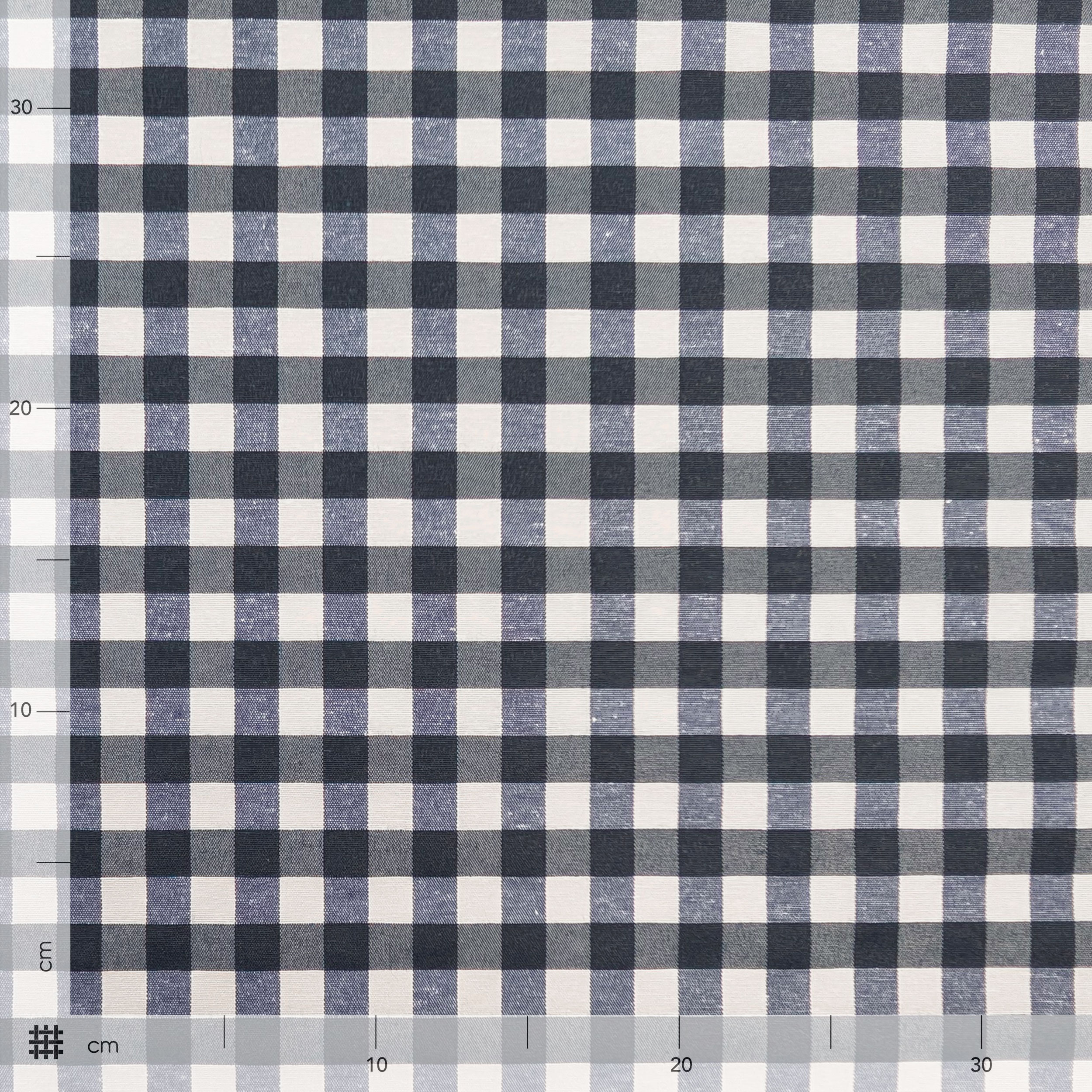 Fabric for Resin Tablecloth Dark Blue Checkered Image