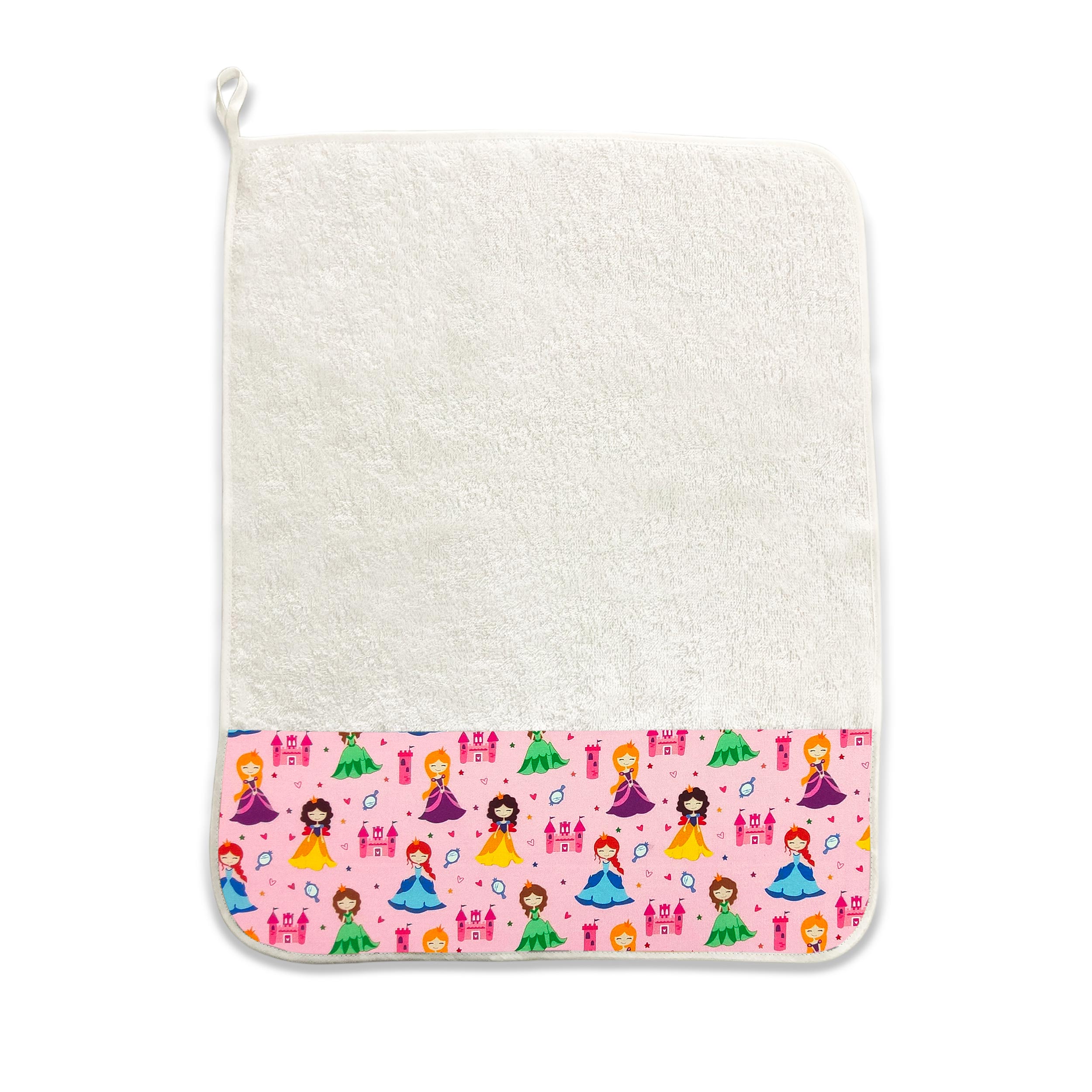 Serviette de bain fond rose Princesses