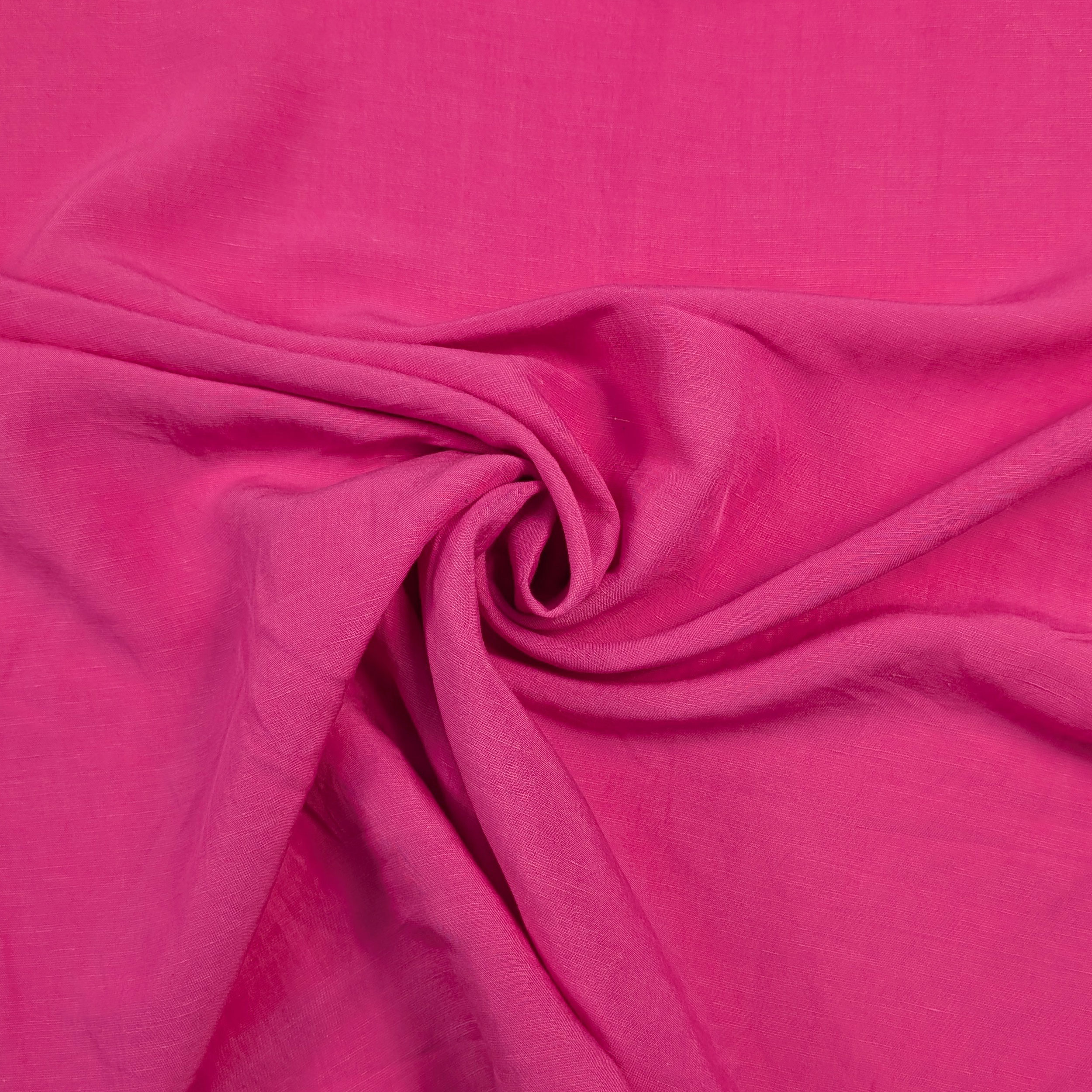 Plain Fuchsia Linen Viscose Image